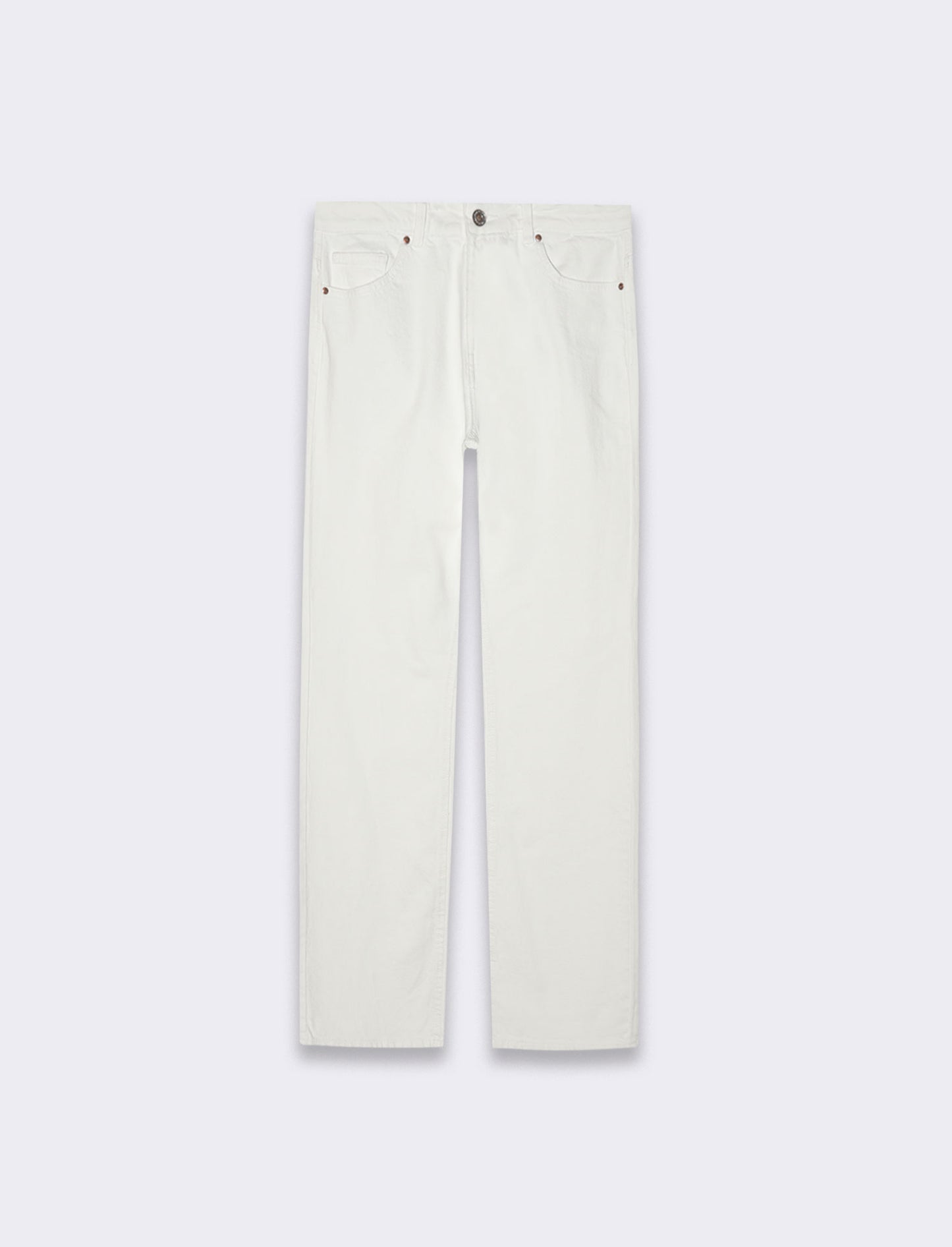 Jeans gamba diritta da donna - Bianco