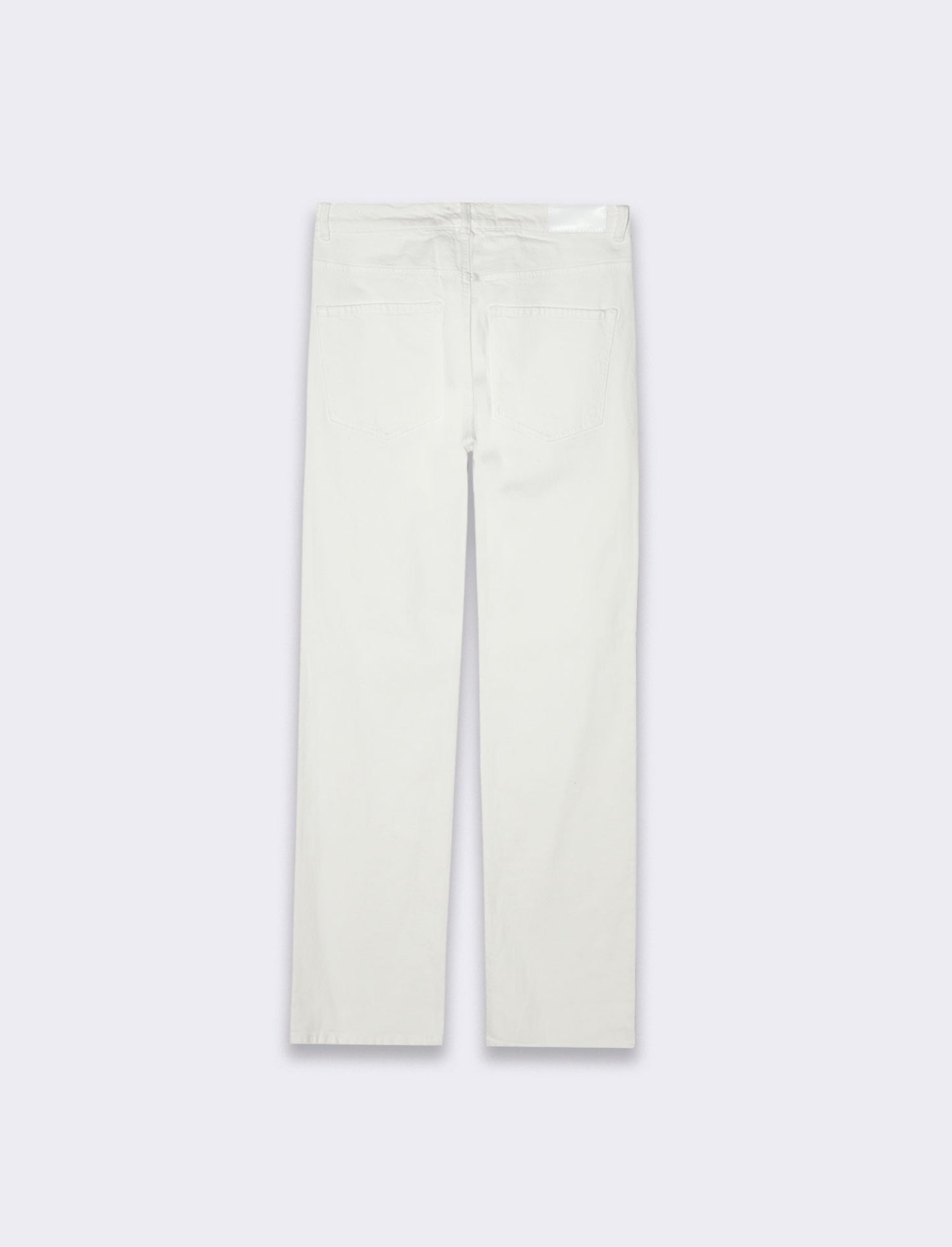 Jeans gamba diritta da donna - Bianco