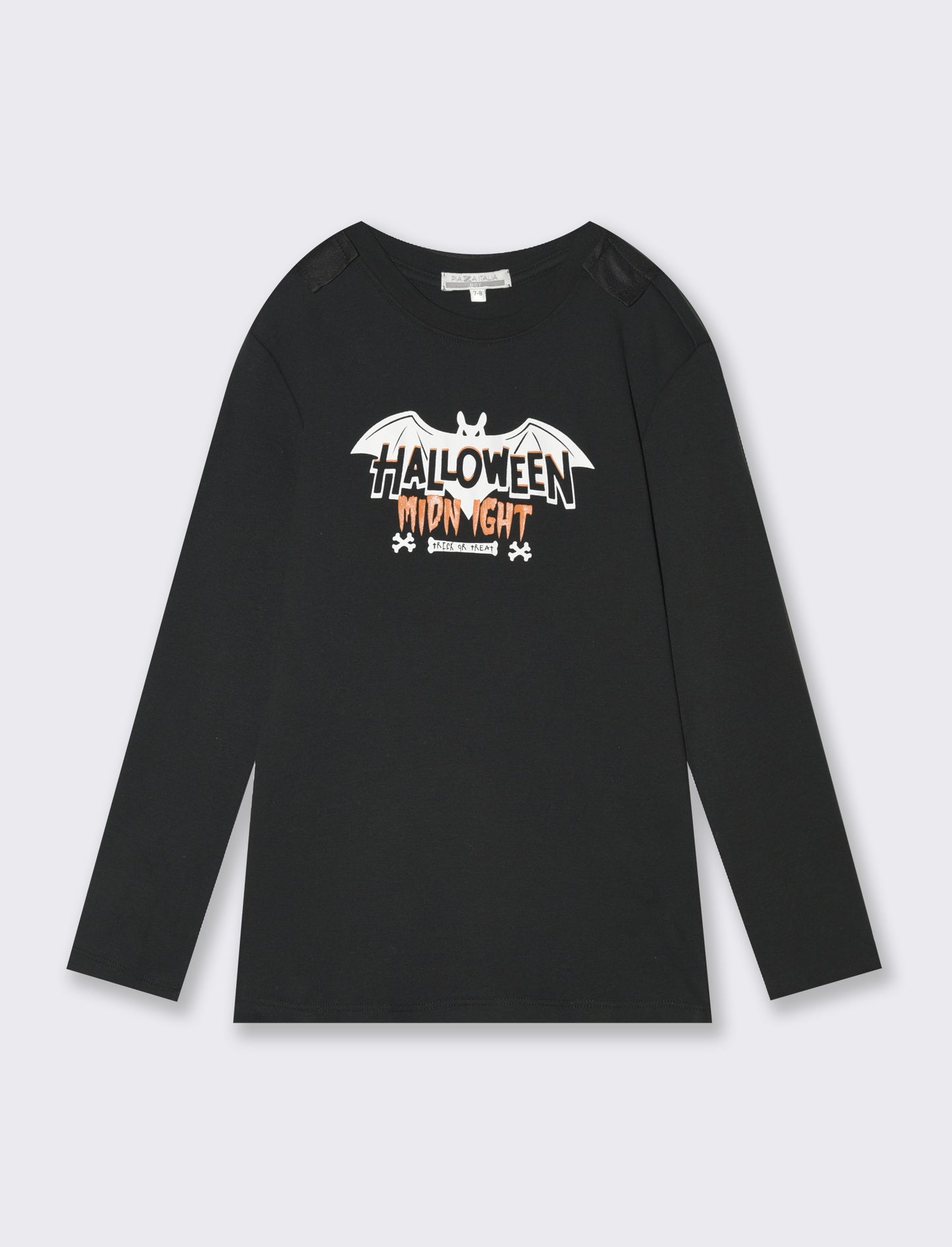 T-shirt halloween con mantello da bambino - Nero