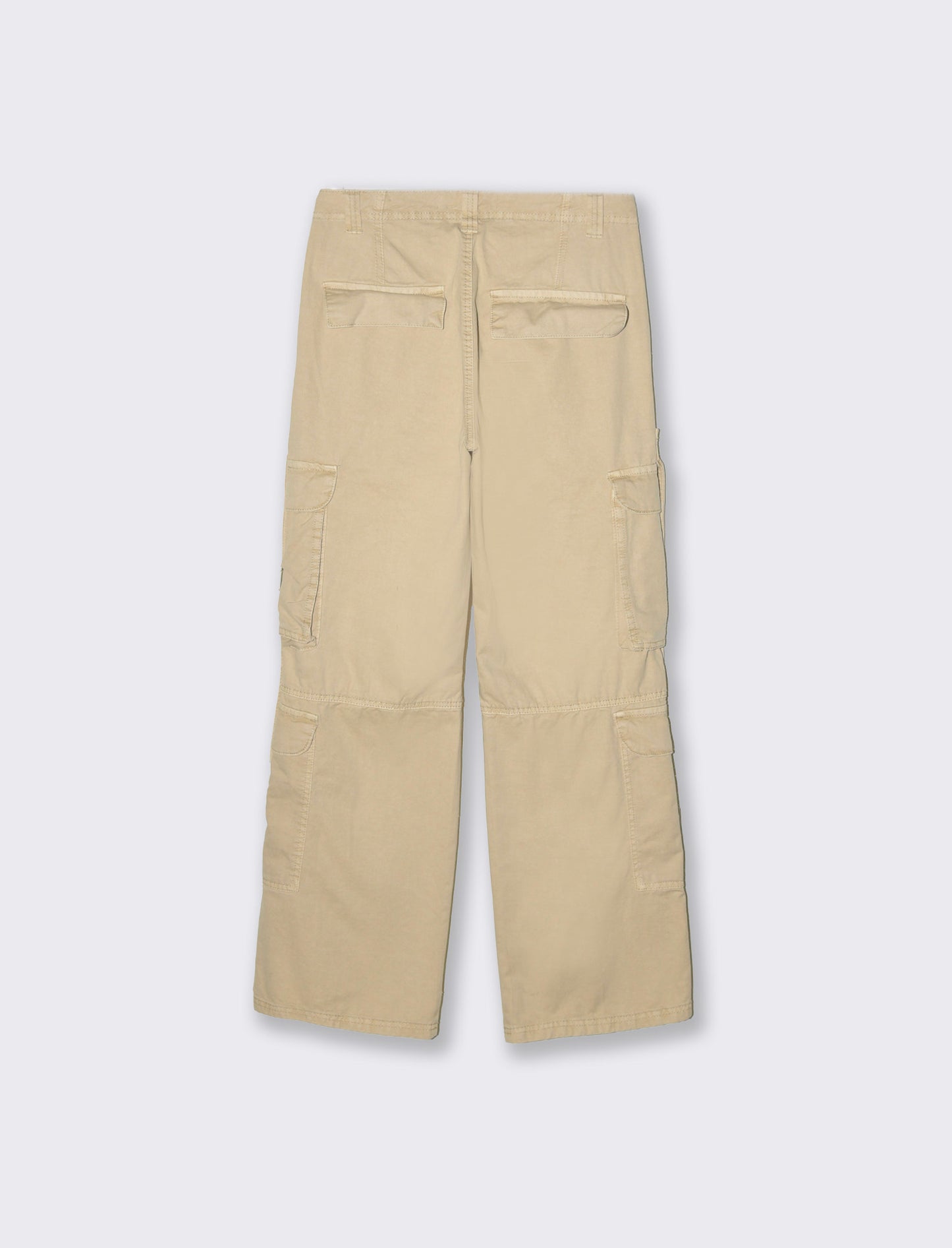 Woman's cargo pants with laces - Beige