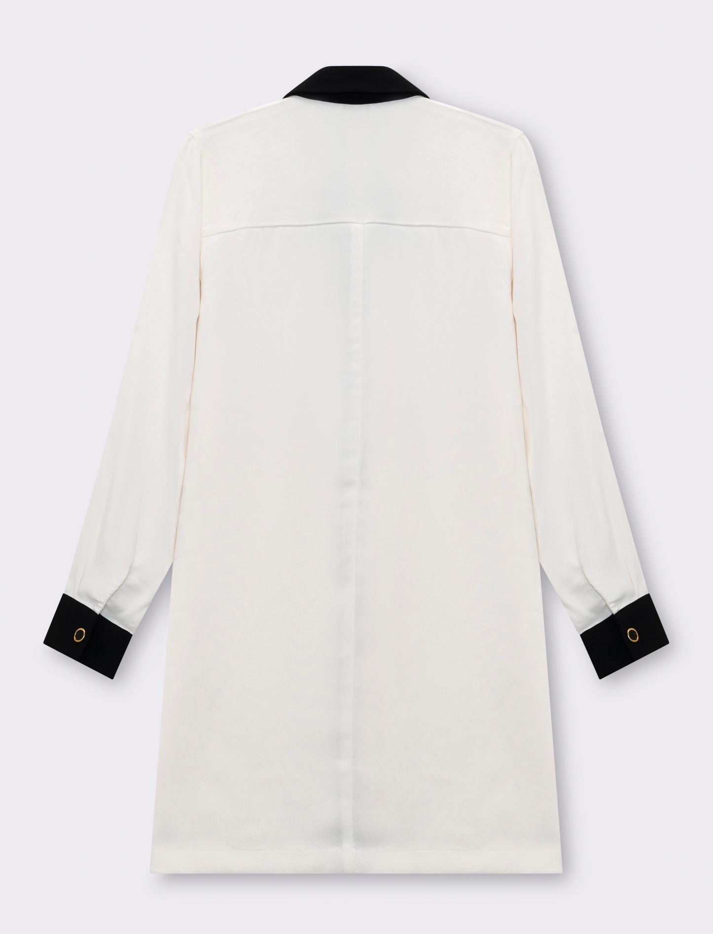 Vestito chemisier corto da donna - Avorio