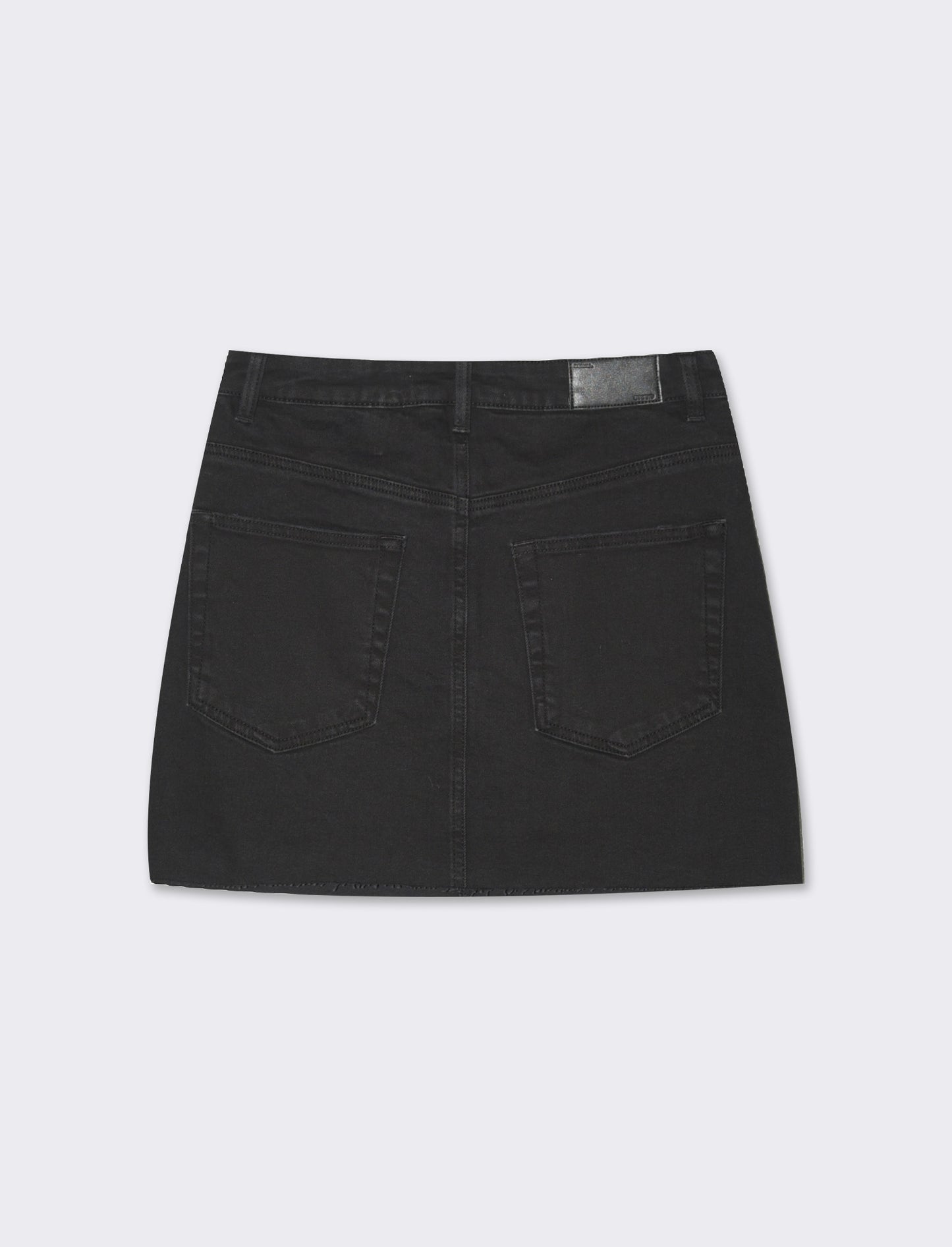 Gonna corta in denim da donna - Nero