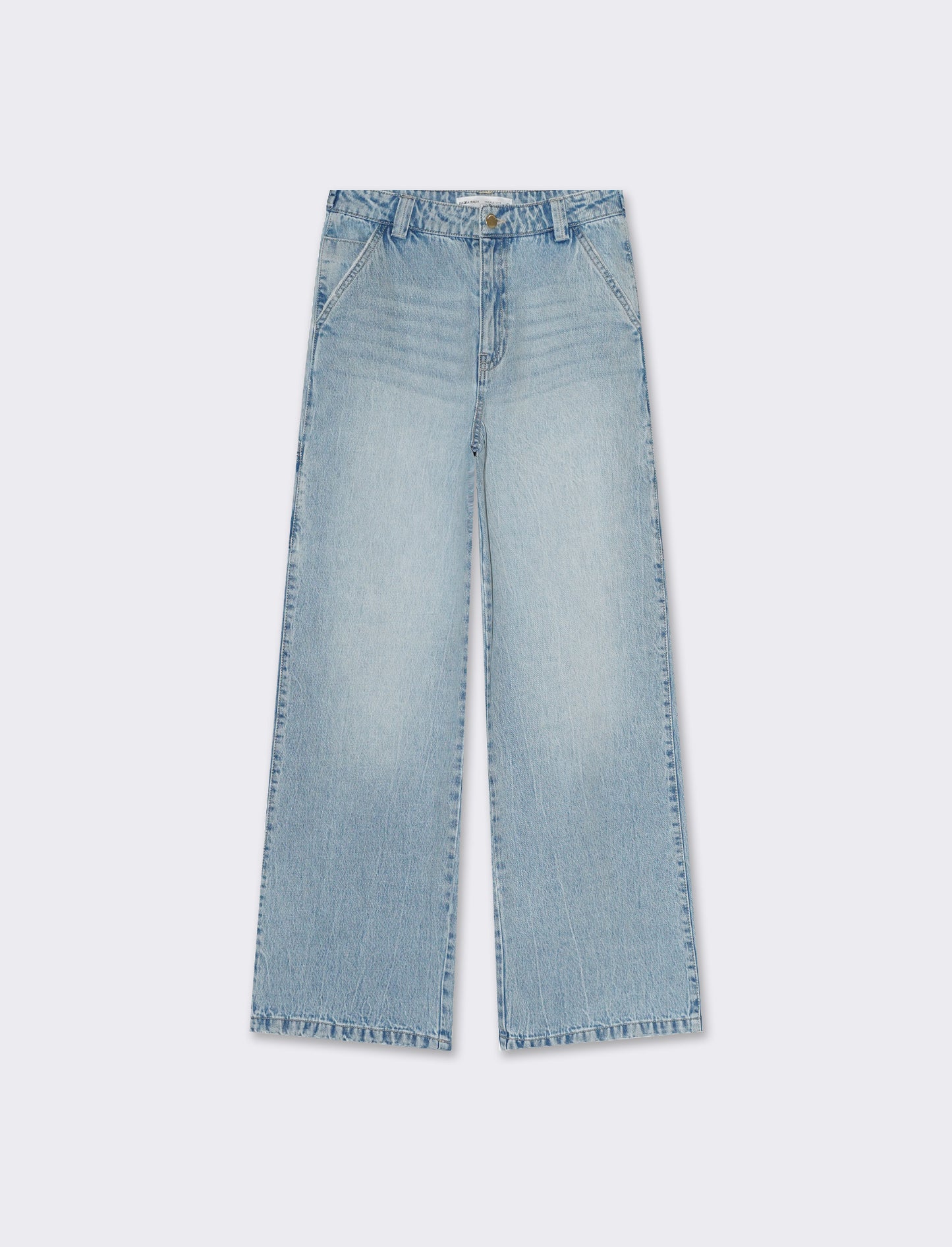 Woman's carpenter fit  jeans with adjustable waist - Blue