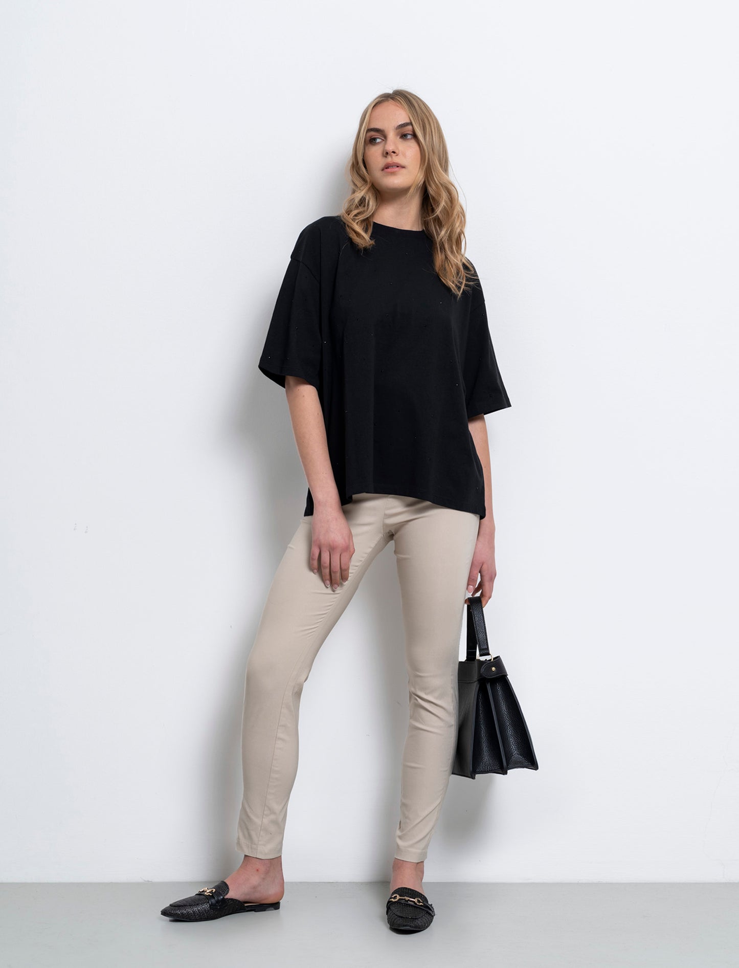 Legging in bengalina da donna - Beige