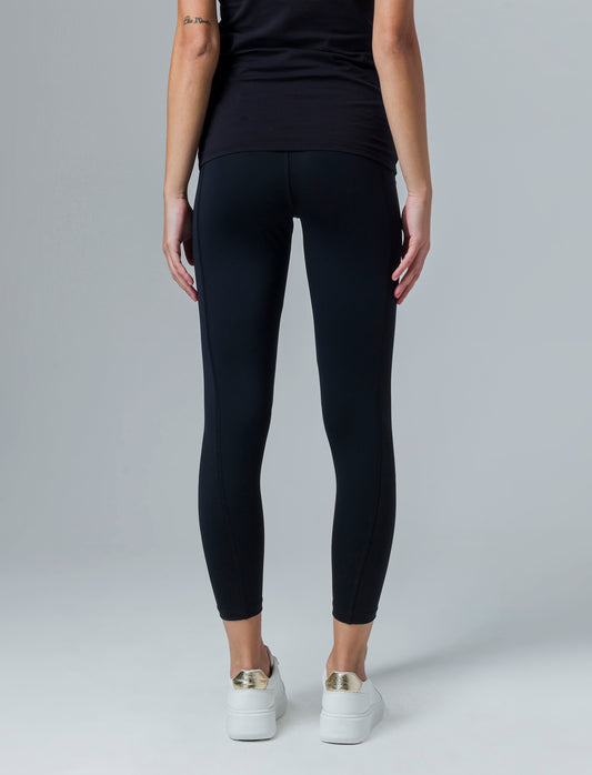 Woman's basic leggings with pocket - Black