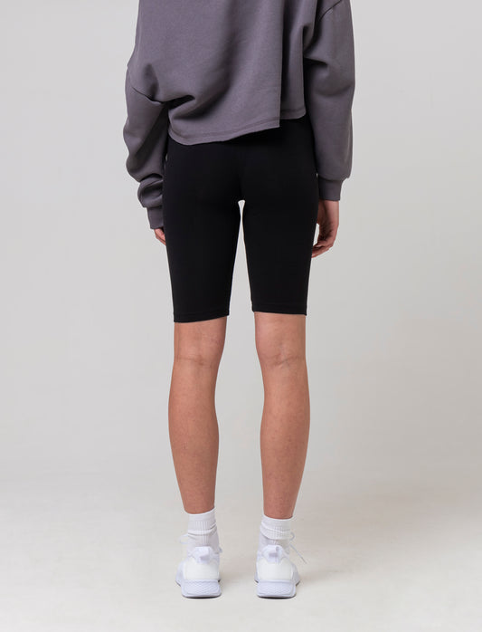Woman's basic short leggings for everyday wear - Black