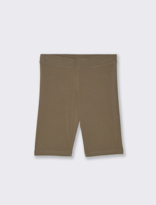 Woman's basic short leggings for everyday wear - Green