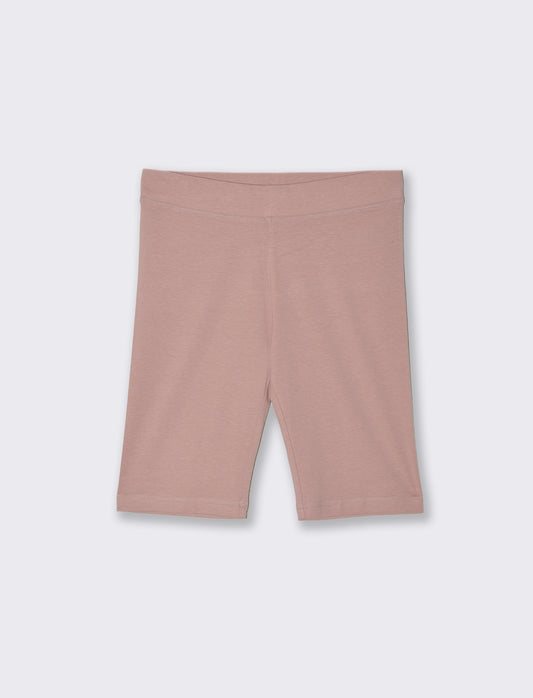 Woman's basic short leggings for everyday wear - Pink