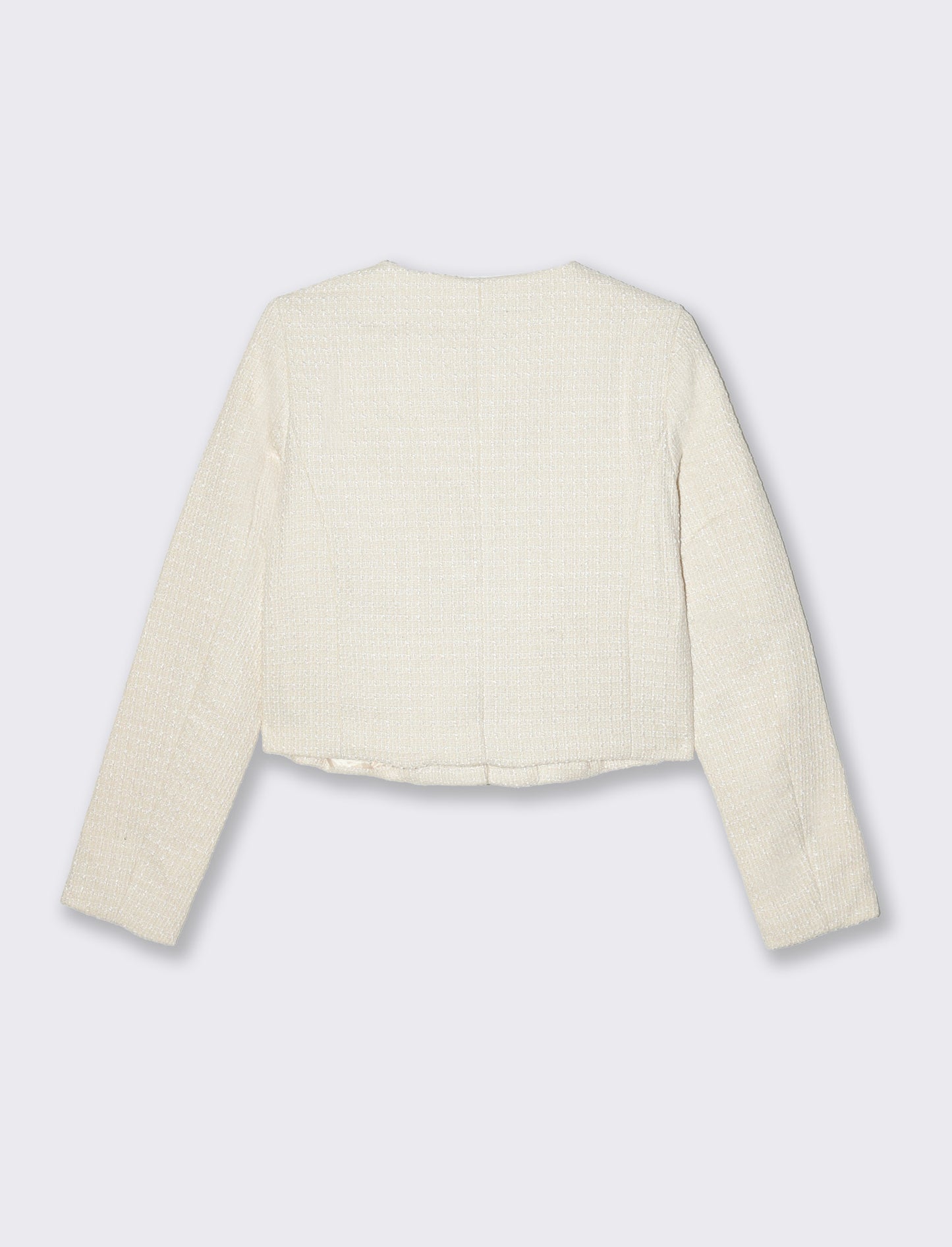 Woman's jewelry button jacket - Beige