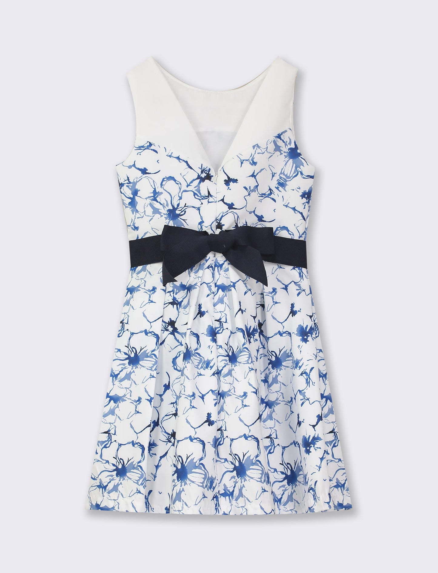 Abito a scollo tondo stampato da bambina - Fantasia