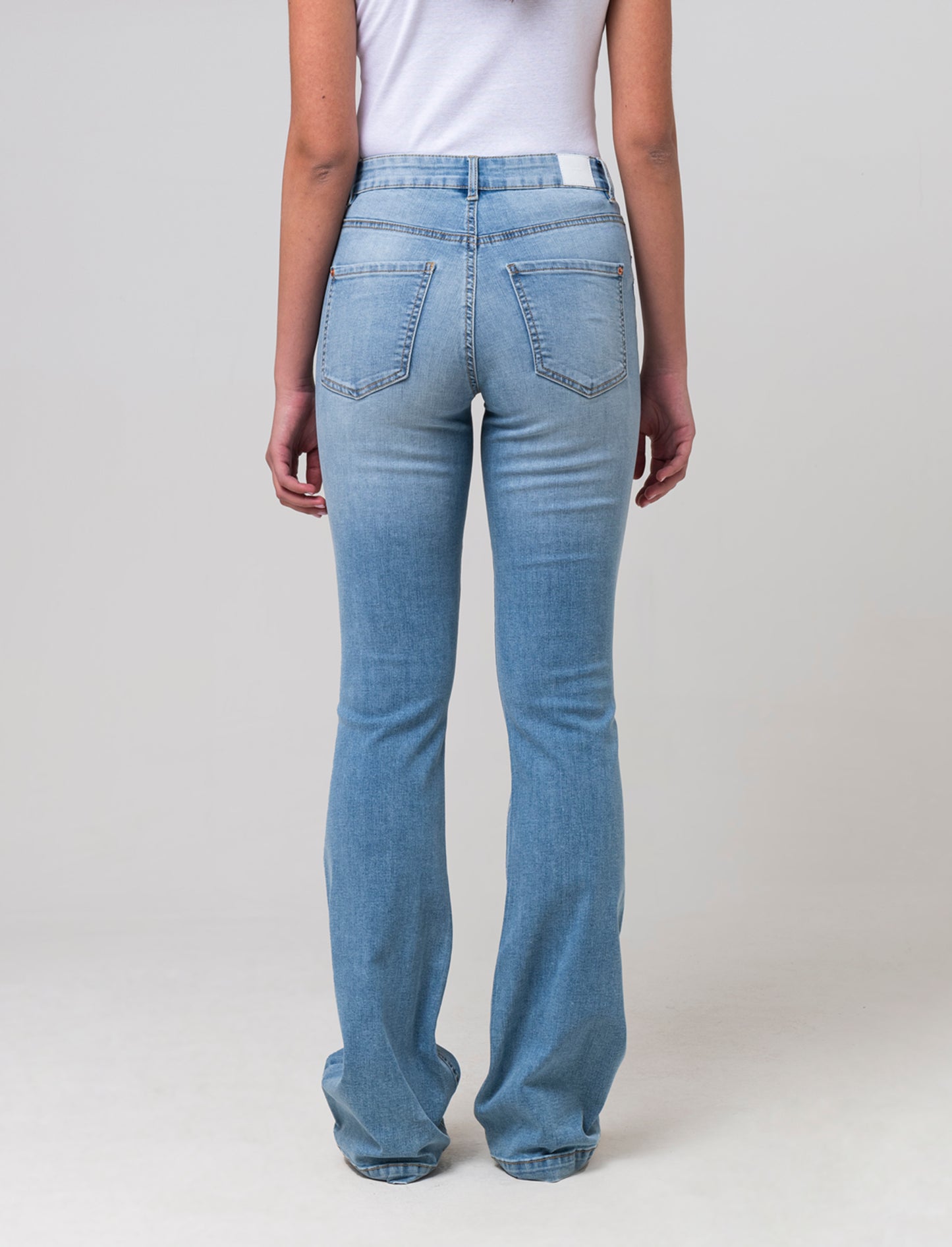 Denim bootcut regular waist da donna - Denim chiaro