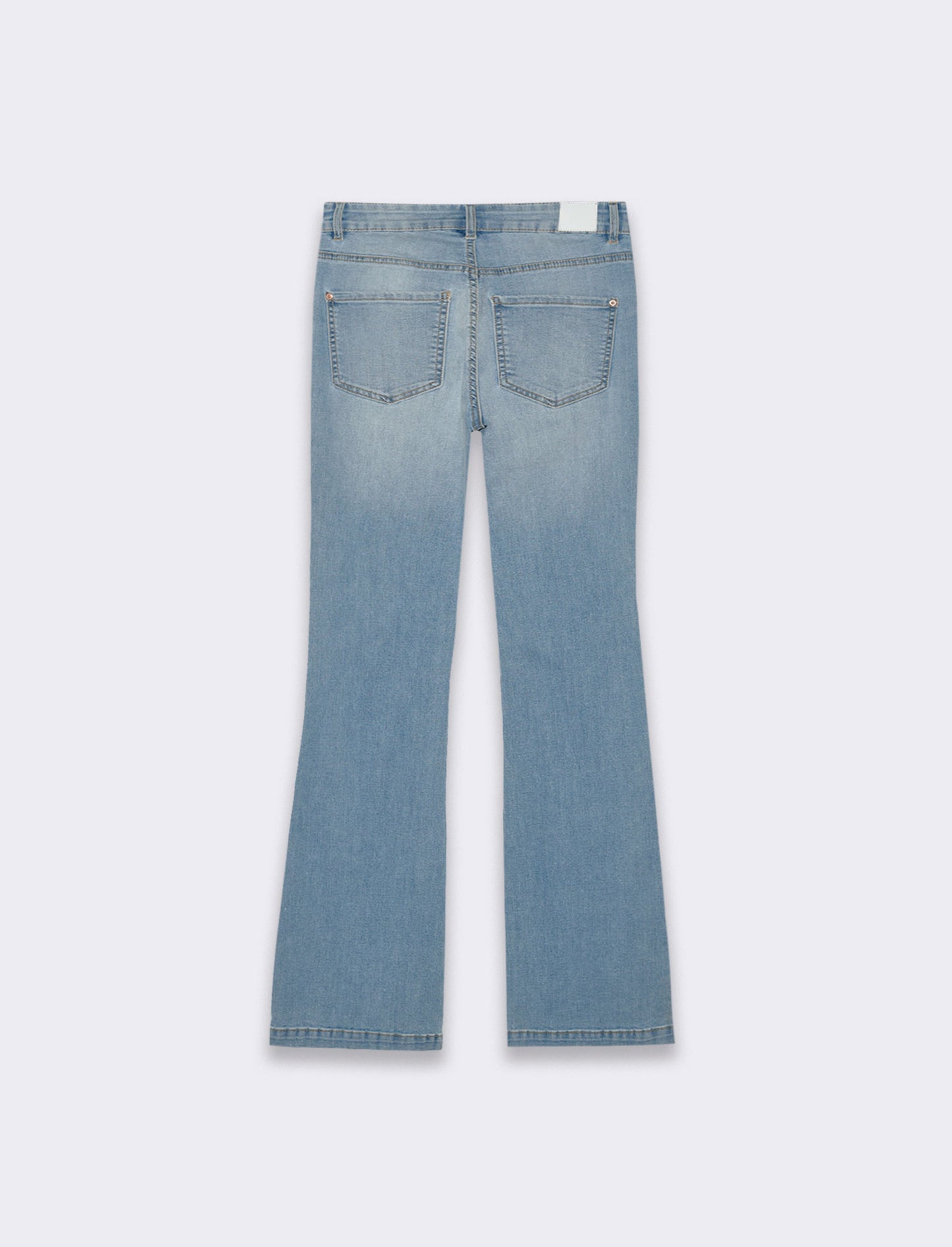 Denim bootcut regular waist da donna - Denim chiaro