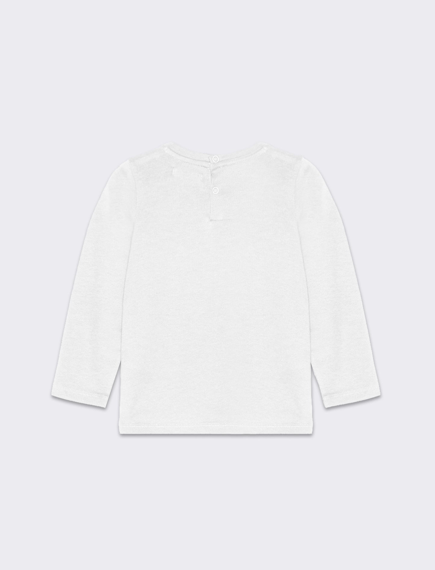 Maglia con stampa colorata da neonato - Bianco latte