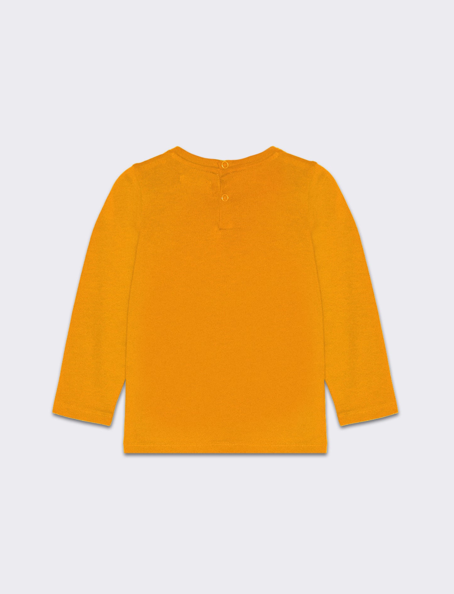T-shirt manica lunga stampata da neonato - Arancio