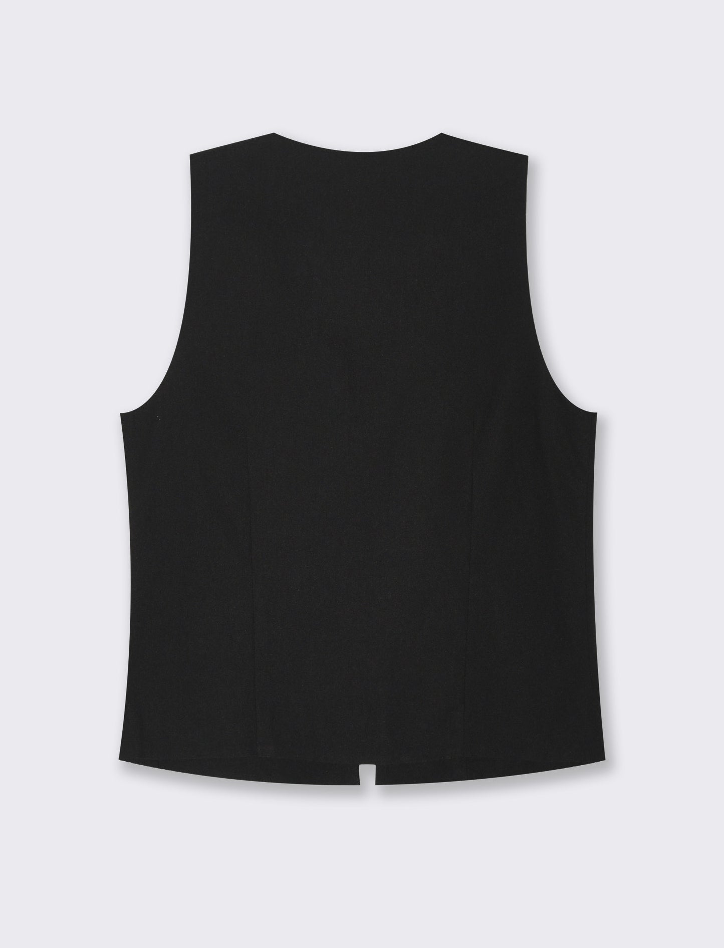 Woman's lace-up vest for stylish layering - Black
