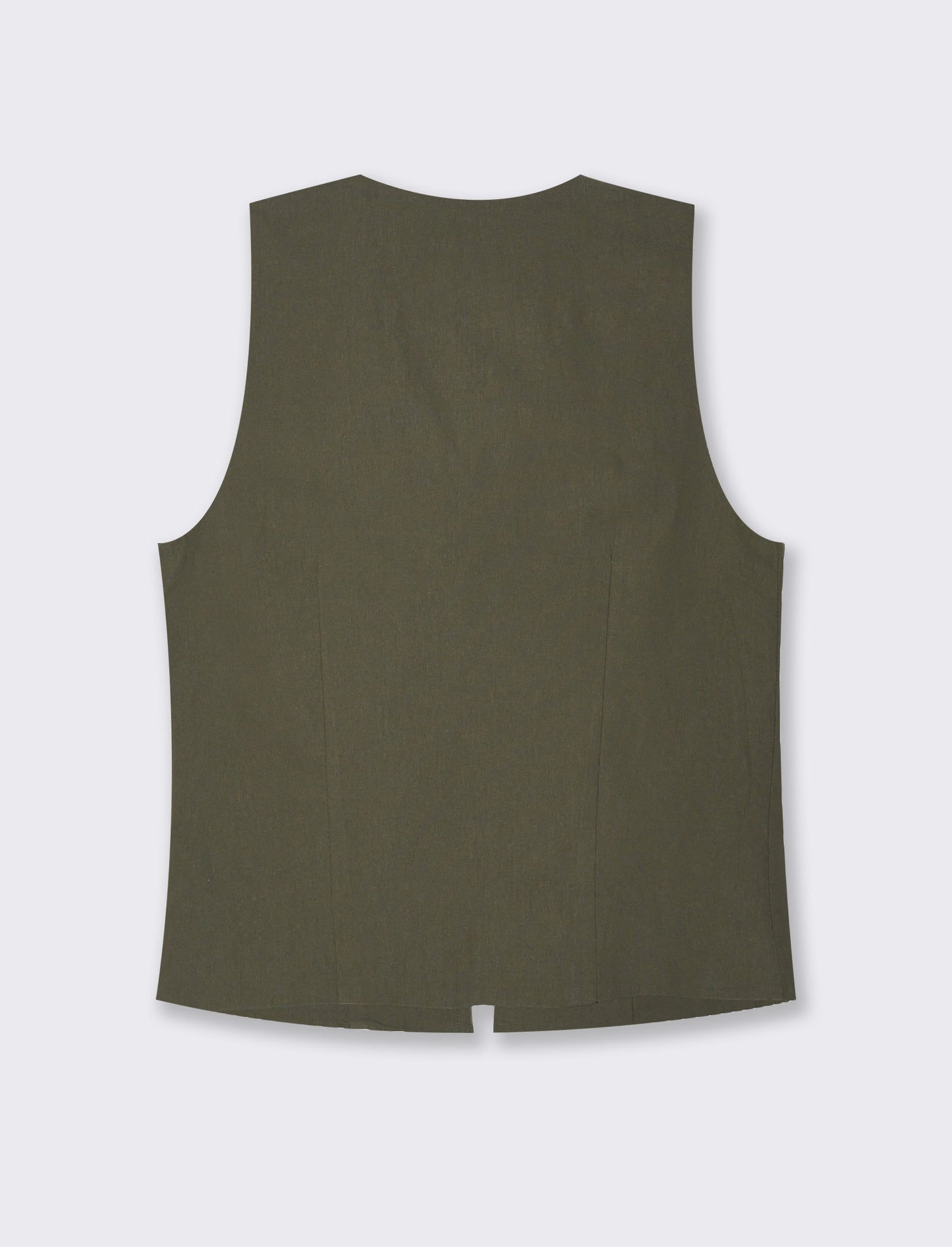 Woman's lace-up vest for stylish layering - Green