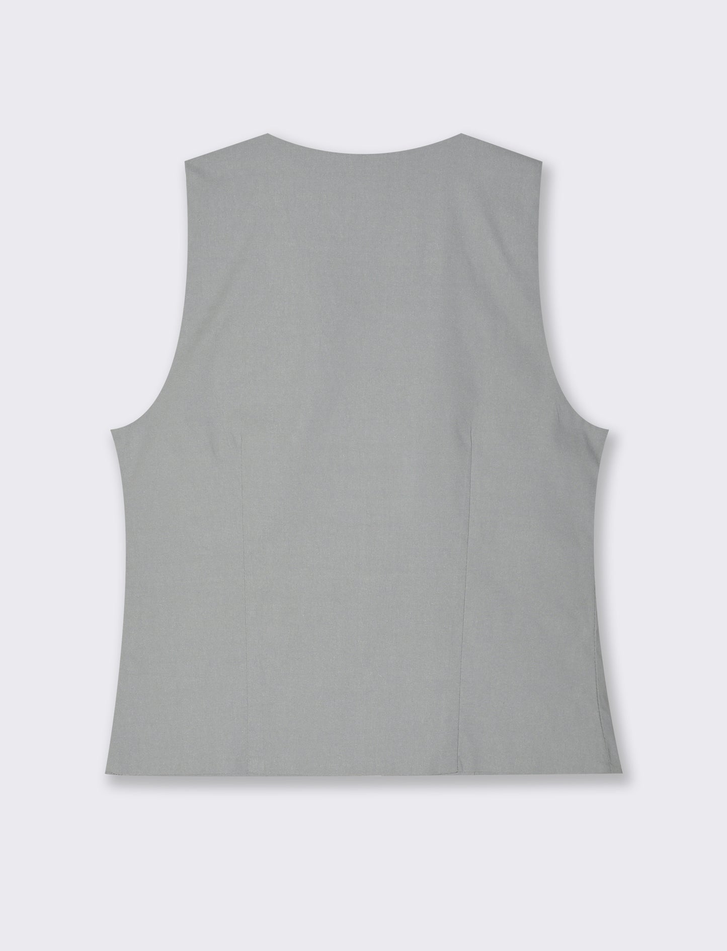 Gilet con laccetti da donna - Bianco perla