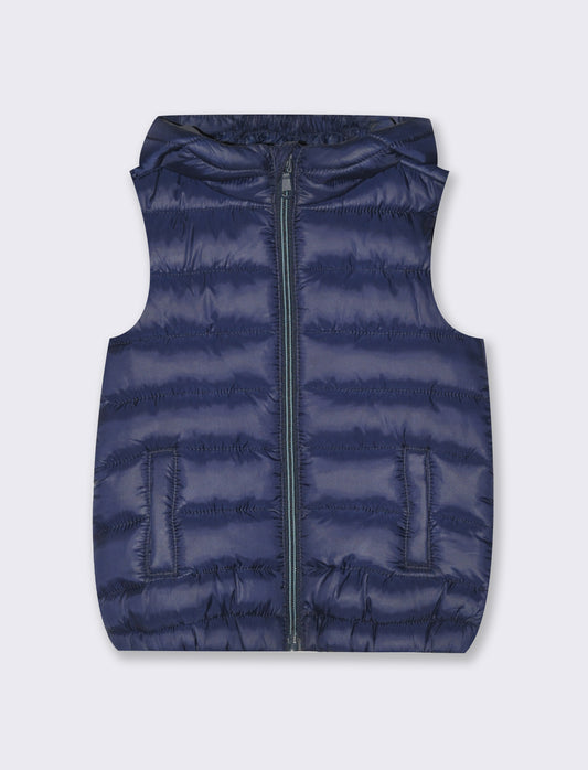 Gilet leggero imbottito da neonato - Blu