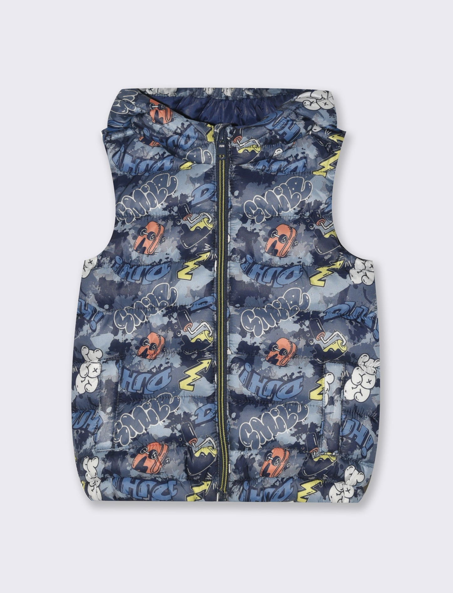 Gilet leggero imbottito da neonato - Fantasia