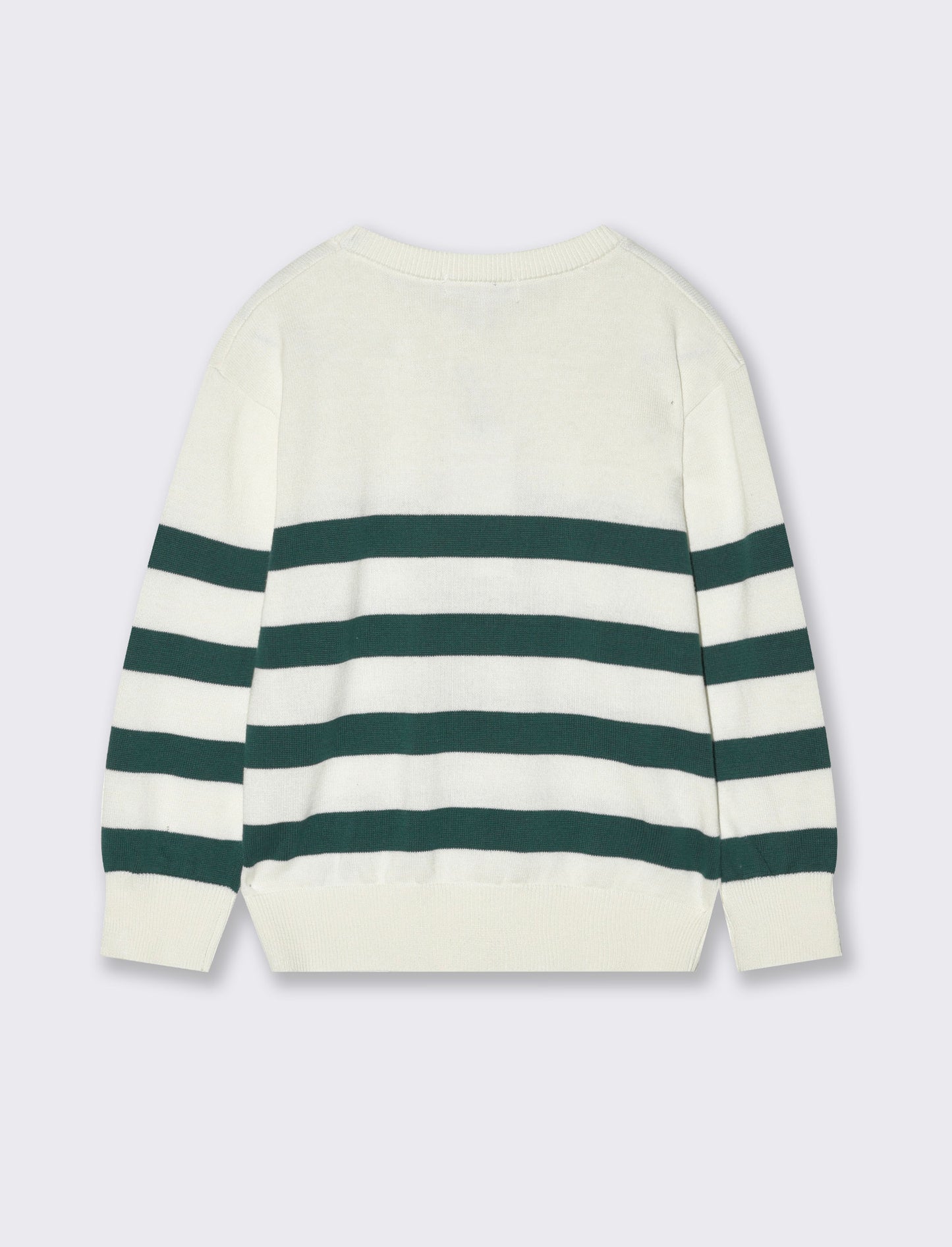 Maglia a righe da bambino - Bianco latte