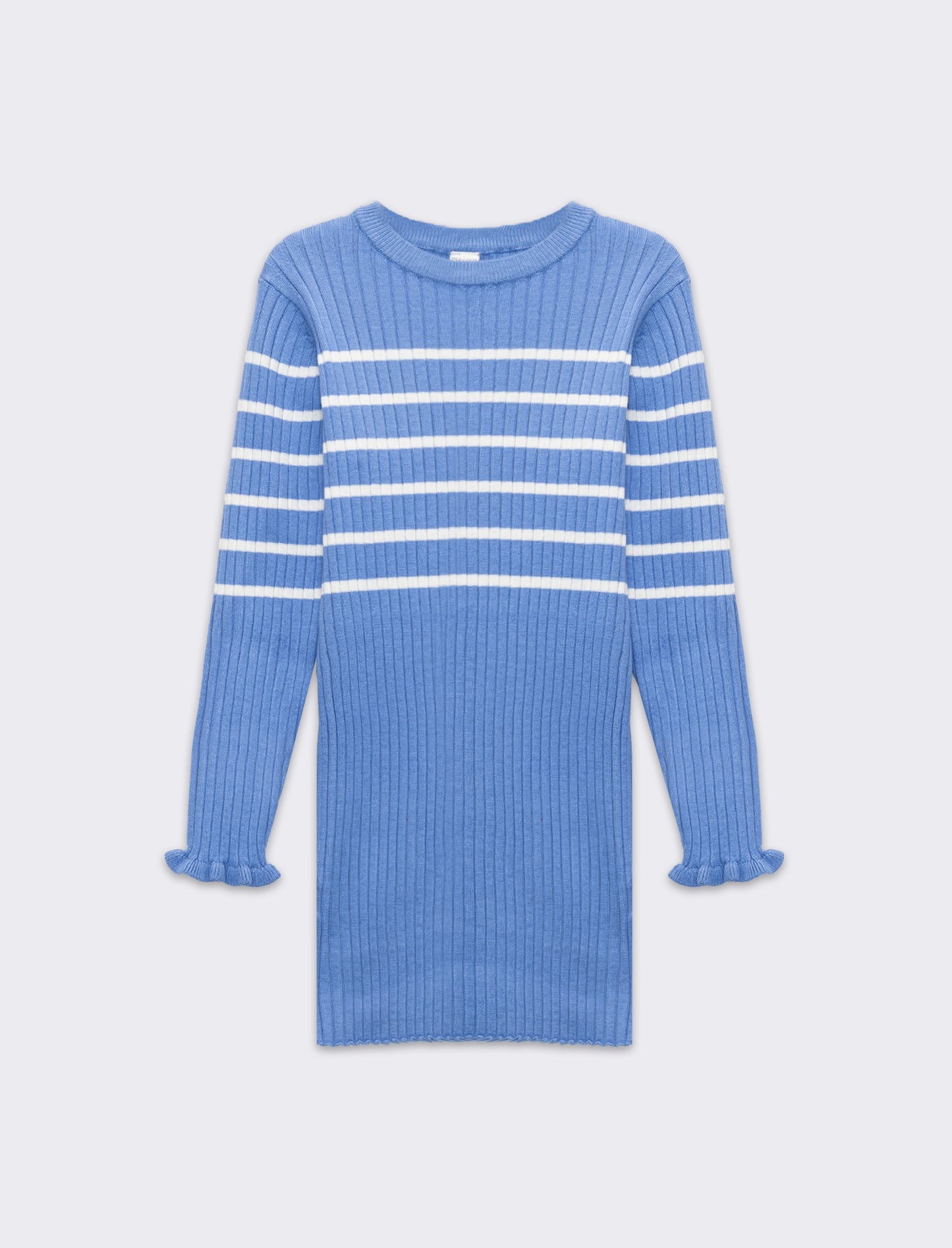 Abito a righe da bambina - Azzurro