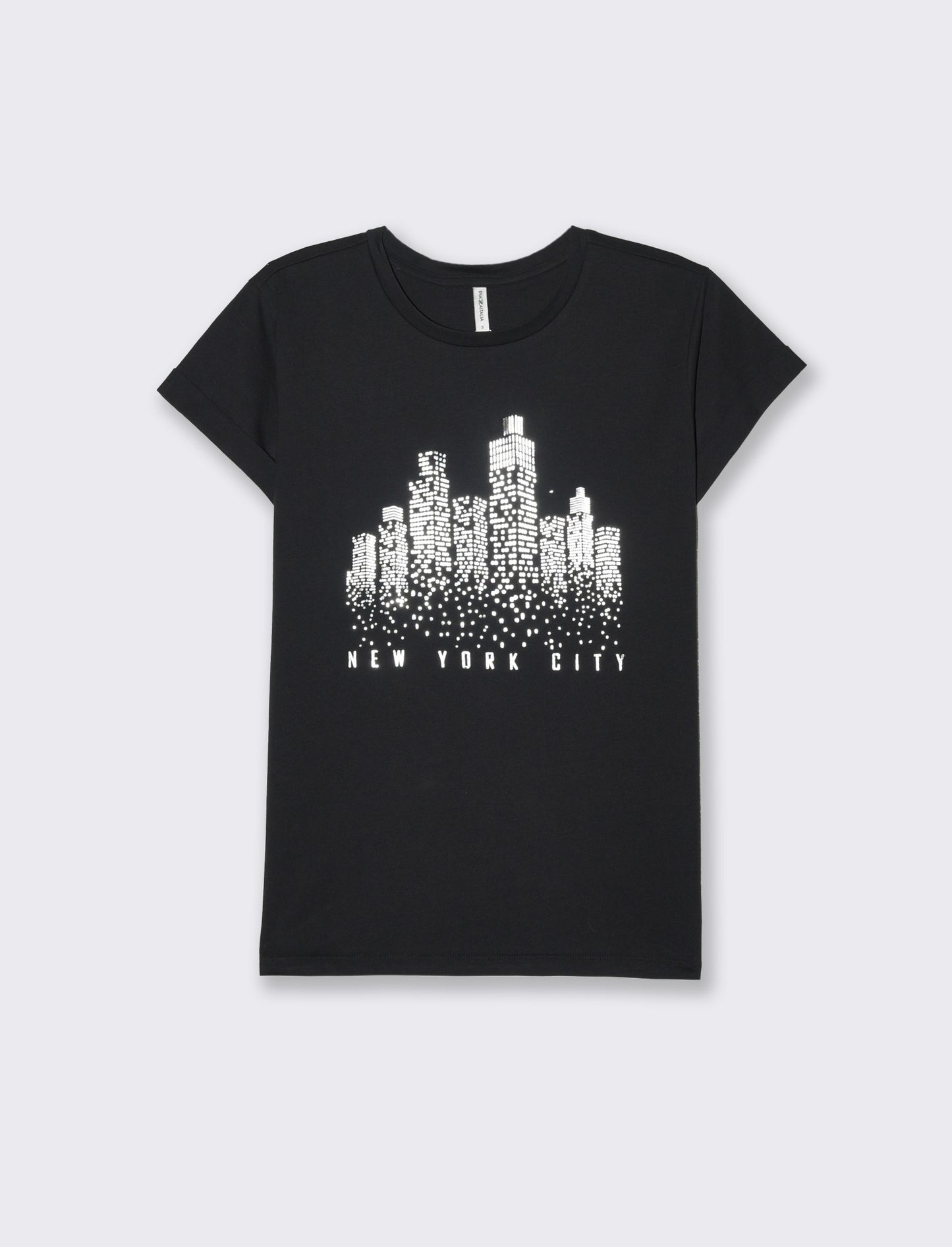 T-shirt stampata da donna - Nero