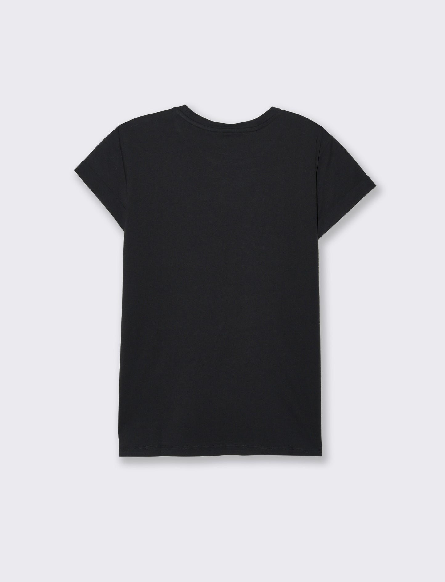 T-shirt stampata da donna - Nero