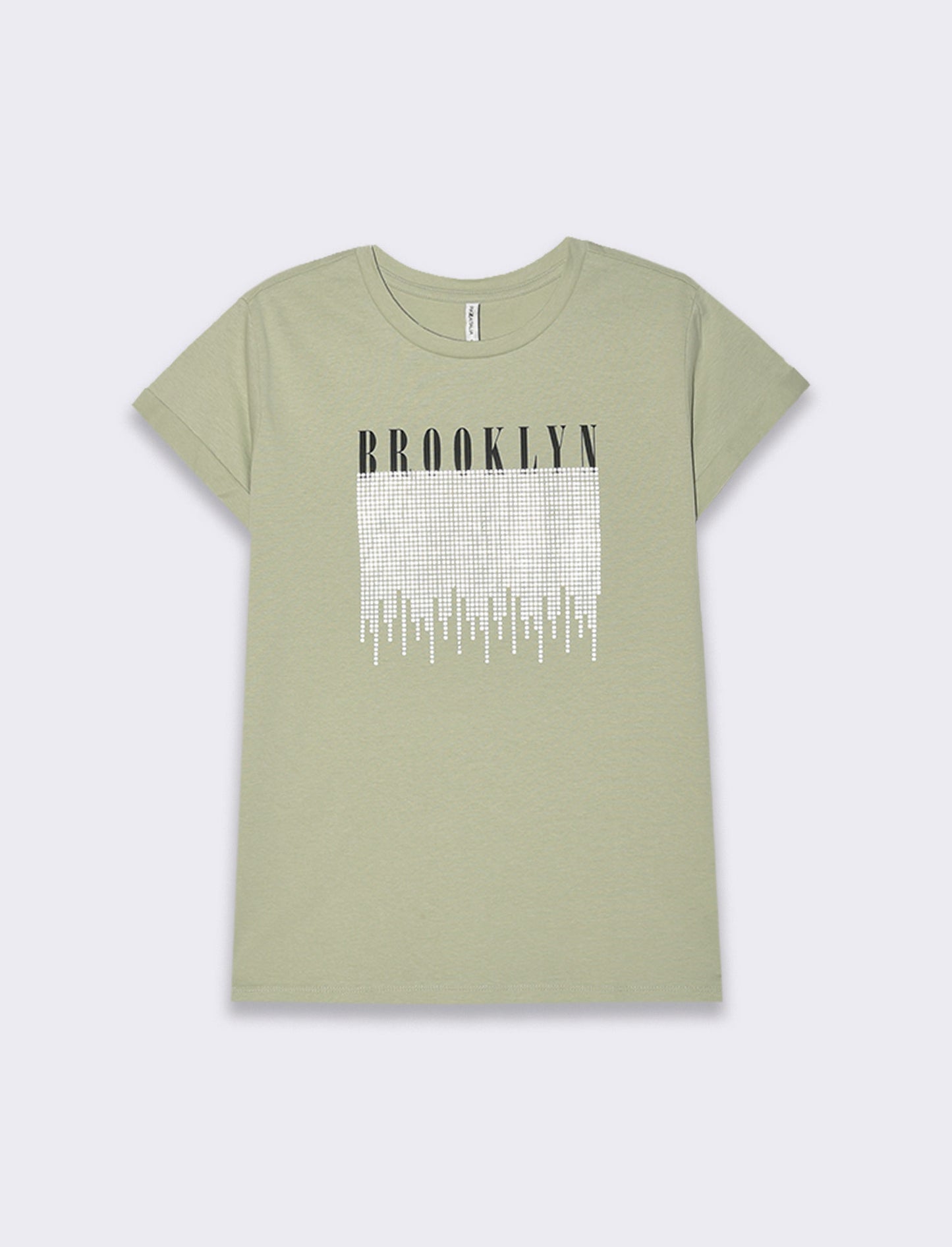 T-shirt stampata da donna - Verdino
