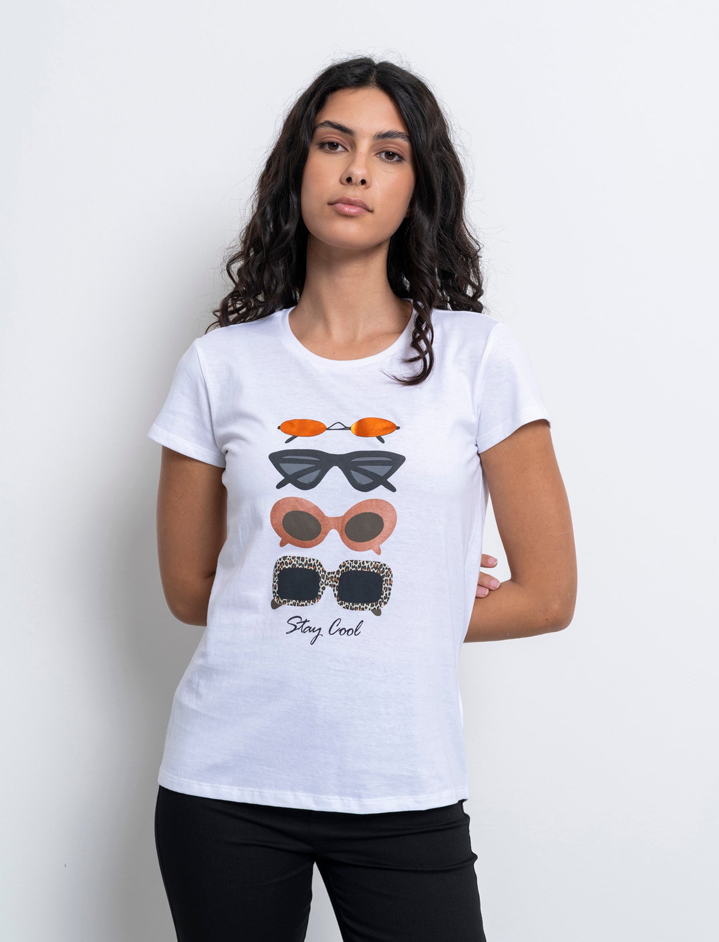 T-shirt con stampa da donna - var 2