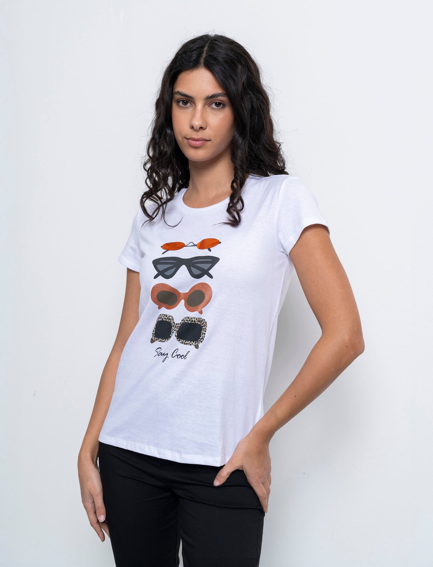 T-shirt con stampa da donna - var 2