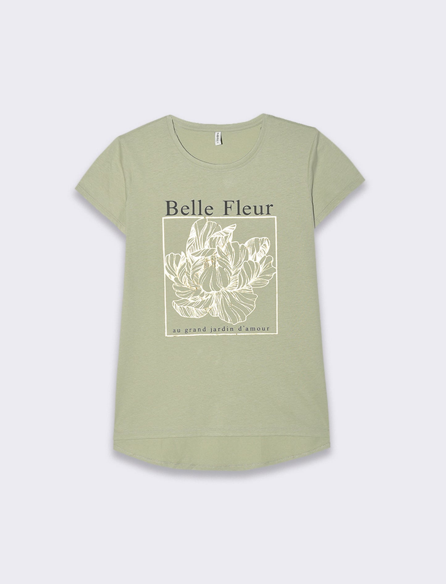 Woman's printed graphic t-shirt for casual wear - Green