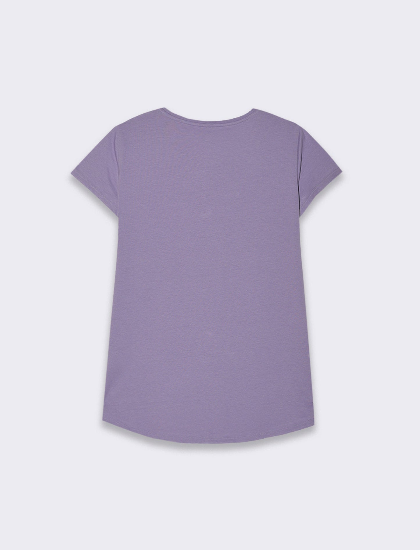 Woman's printed graphic t-shirt for casual wear - Purple