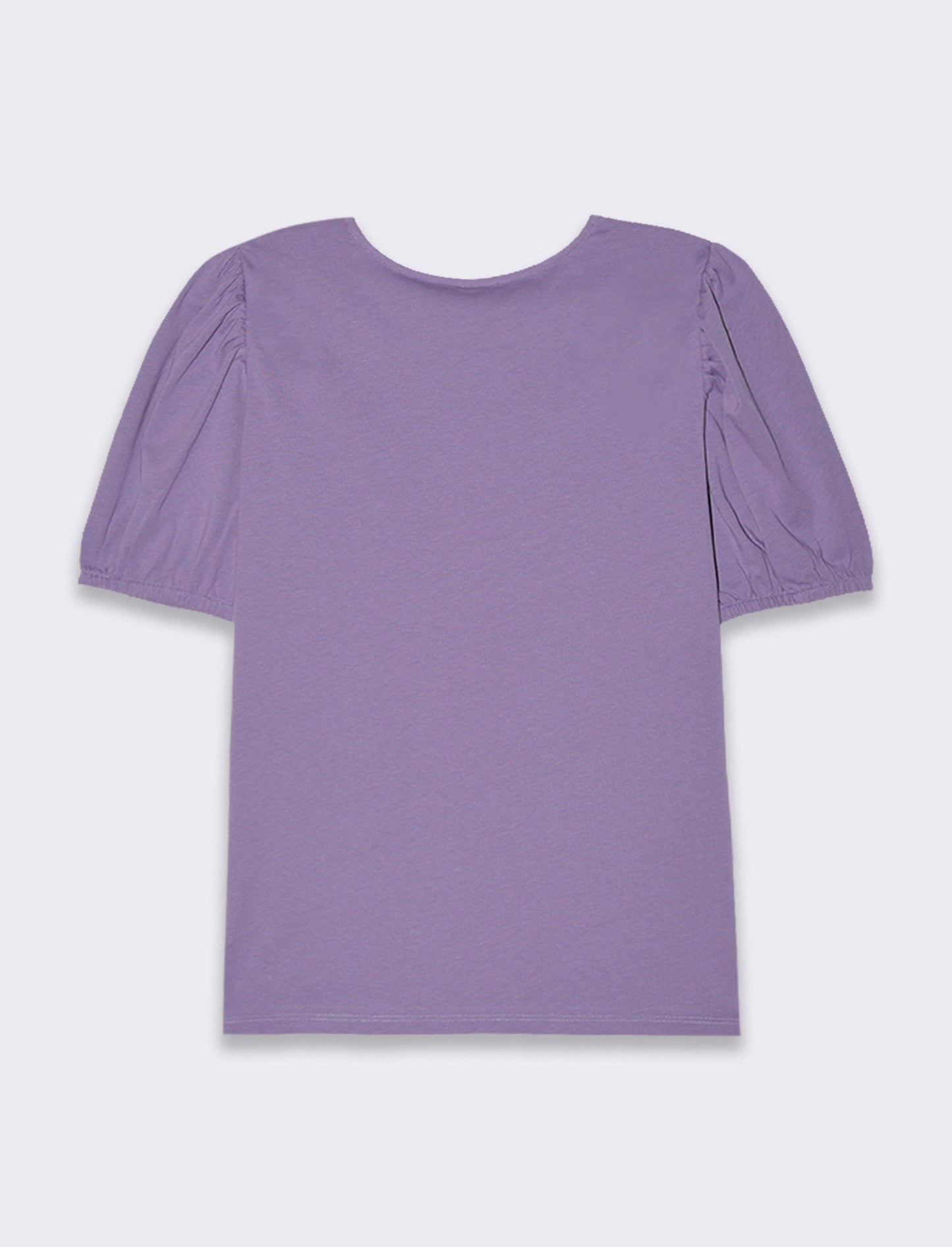 T-shirt con manica a sbuffo da donna - Lilla pervinca
