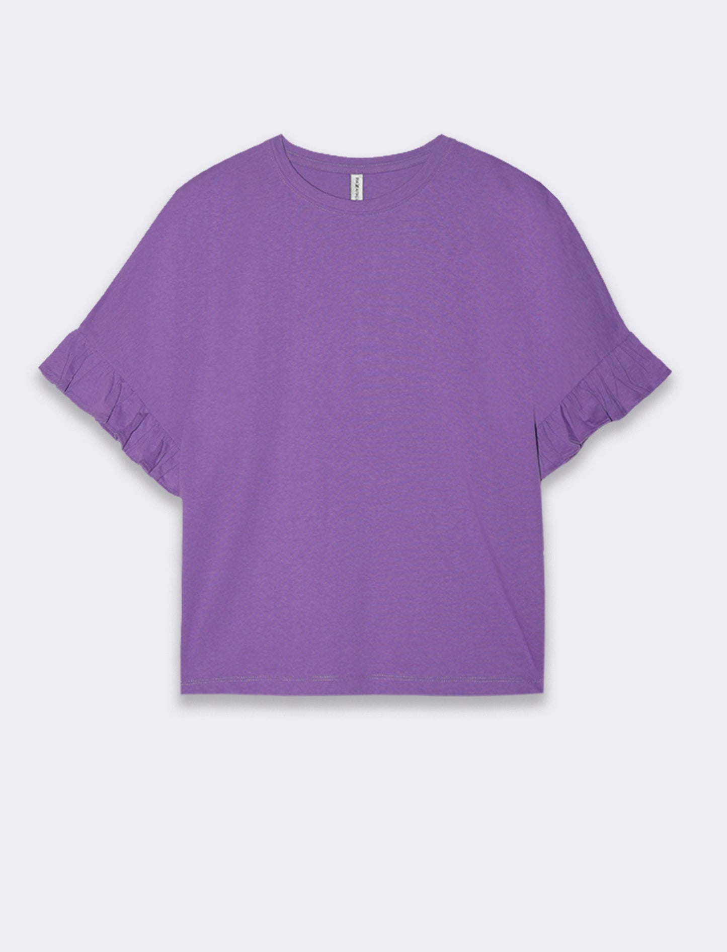 T-shirt con ruches da donna - Porpora