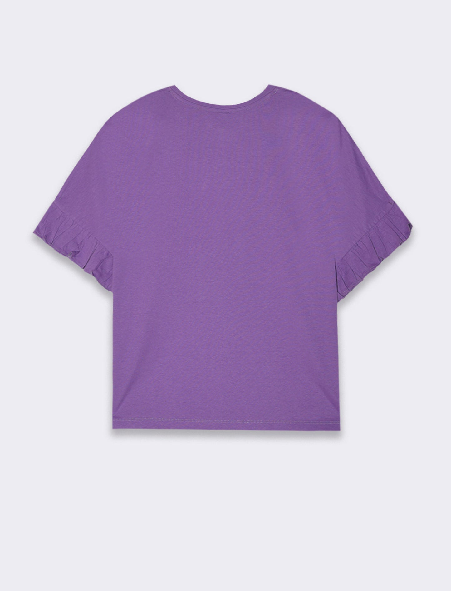T-shirt con ruches da donna - Porpora