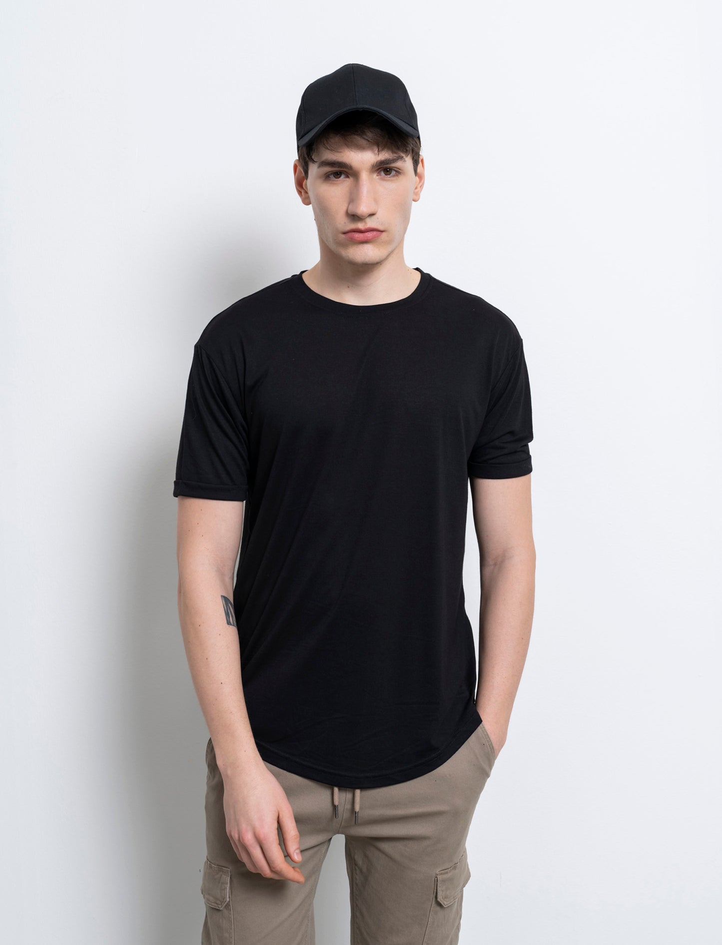 T-shirt loose fit da uomo - Nero