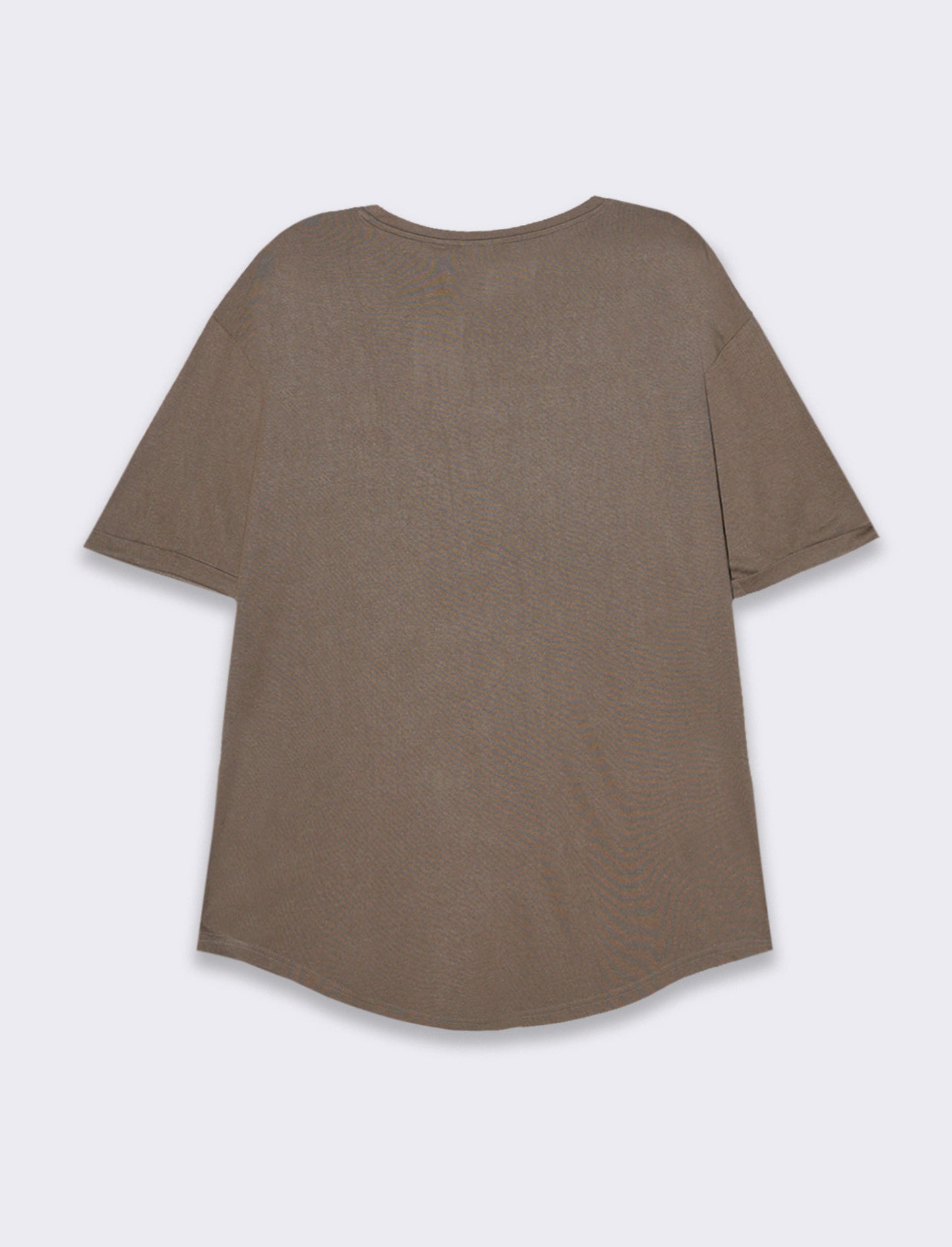T-shirt loose fit da uomo - Grigio fango
