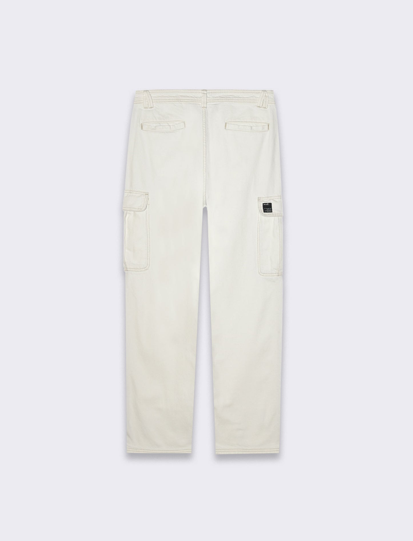 Man's wide leg cargo jeans - Beige