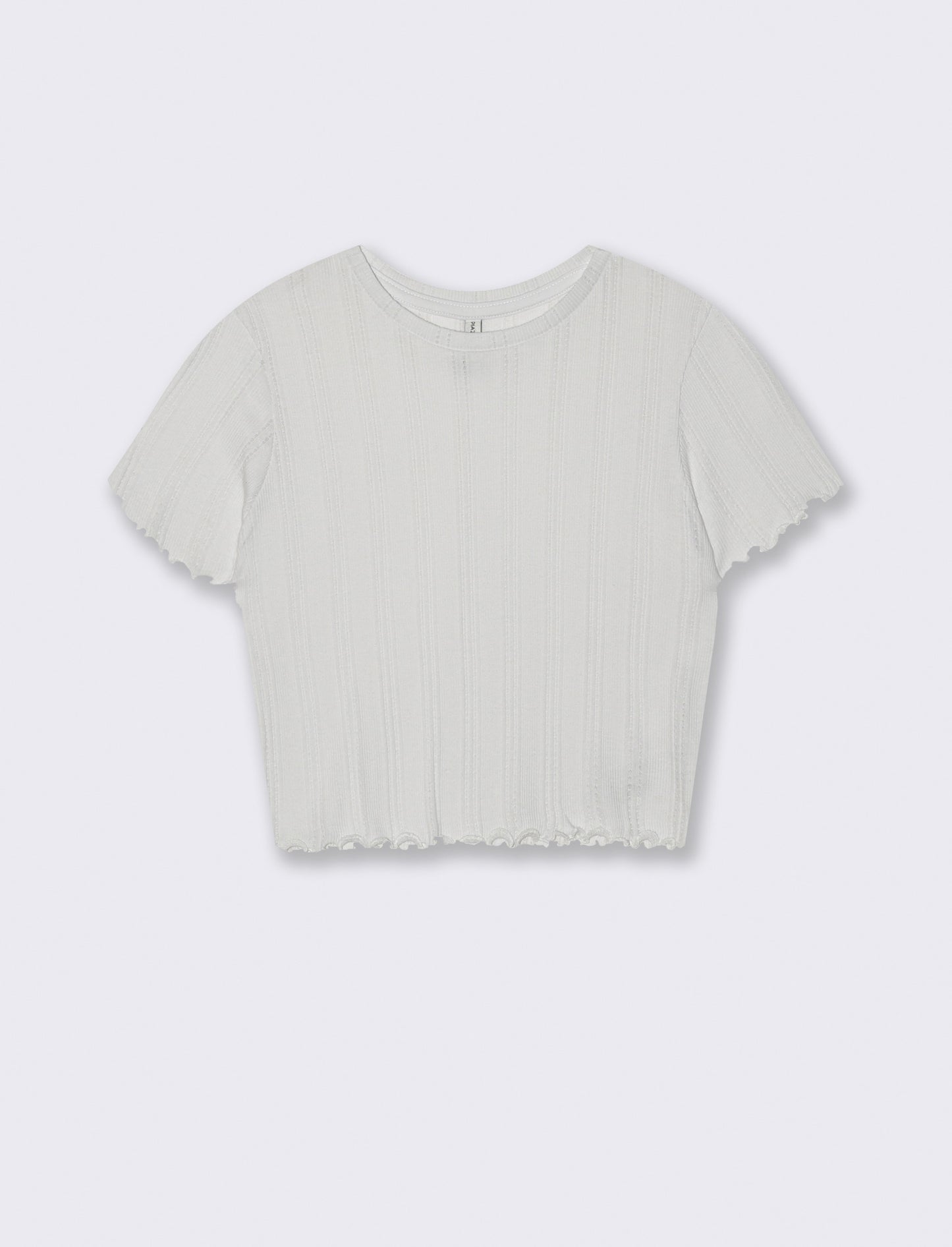 T-shirt crop da donna - Bianco