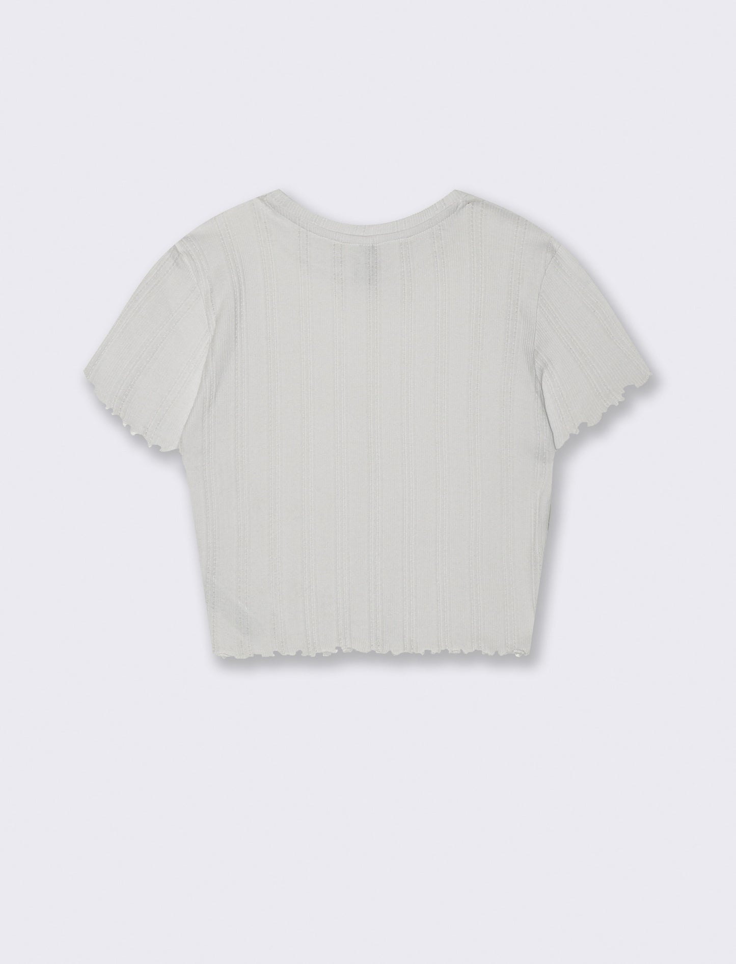 T-shirt crop da donna - Bianco