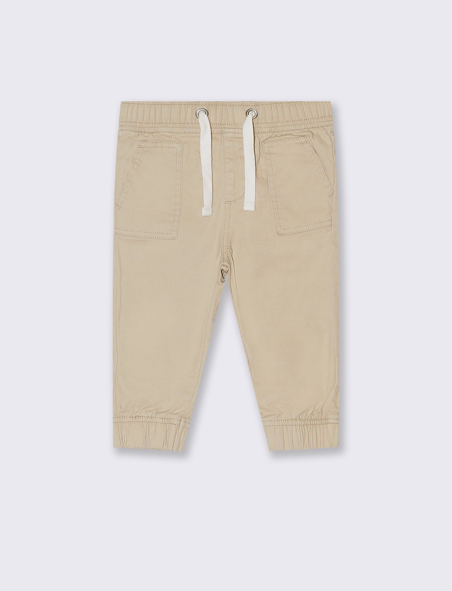 Pantaloni con coulisse da neonato - Beige