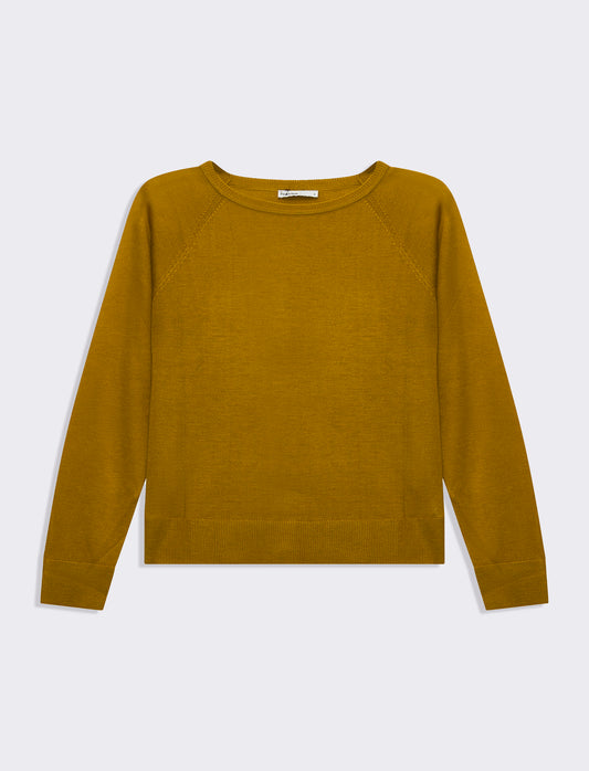 Maglia manica lunga da donna - Mostarda