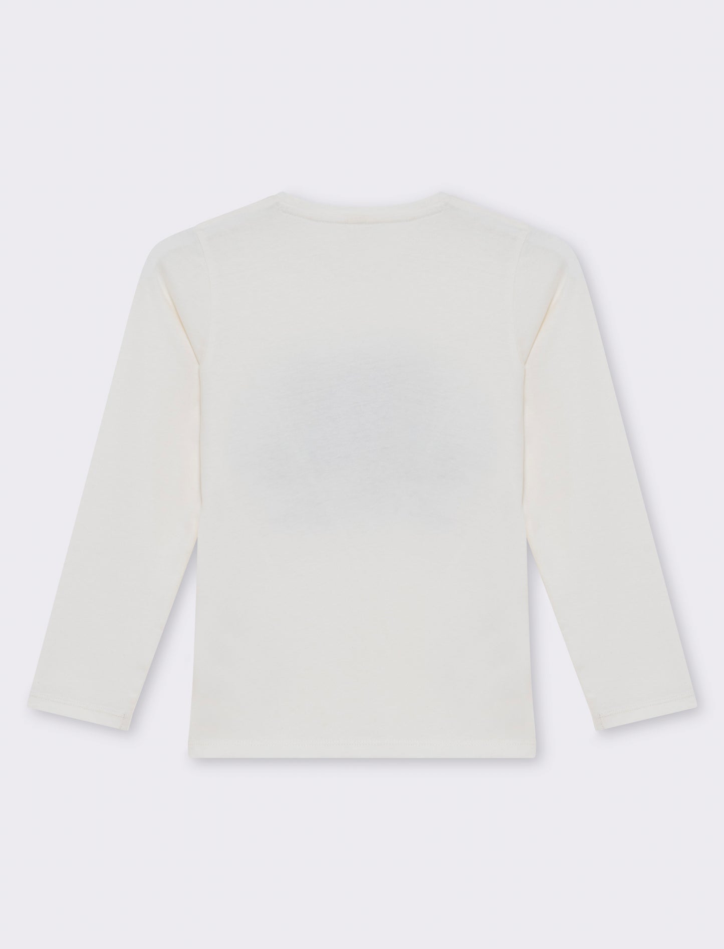 T-shirt stampa frontale da bambina - Bianco latte