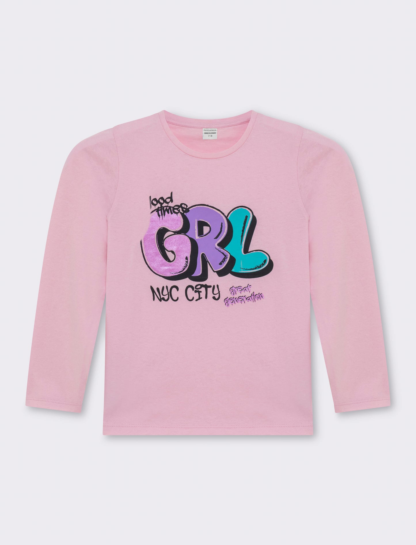T-shirt stampa frontale da bambina - Rosso