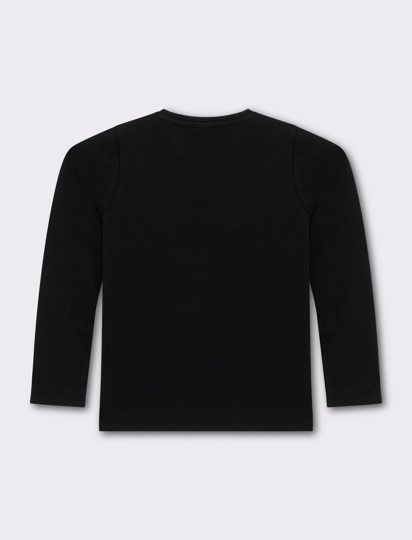 T-shirt stampa frontale da bambina - Nero