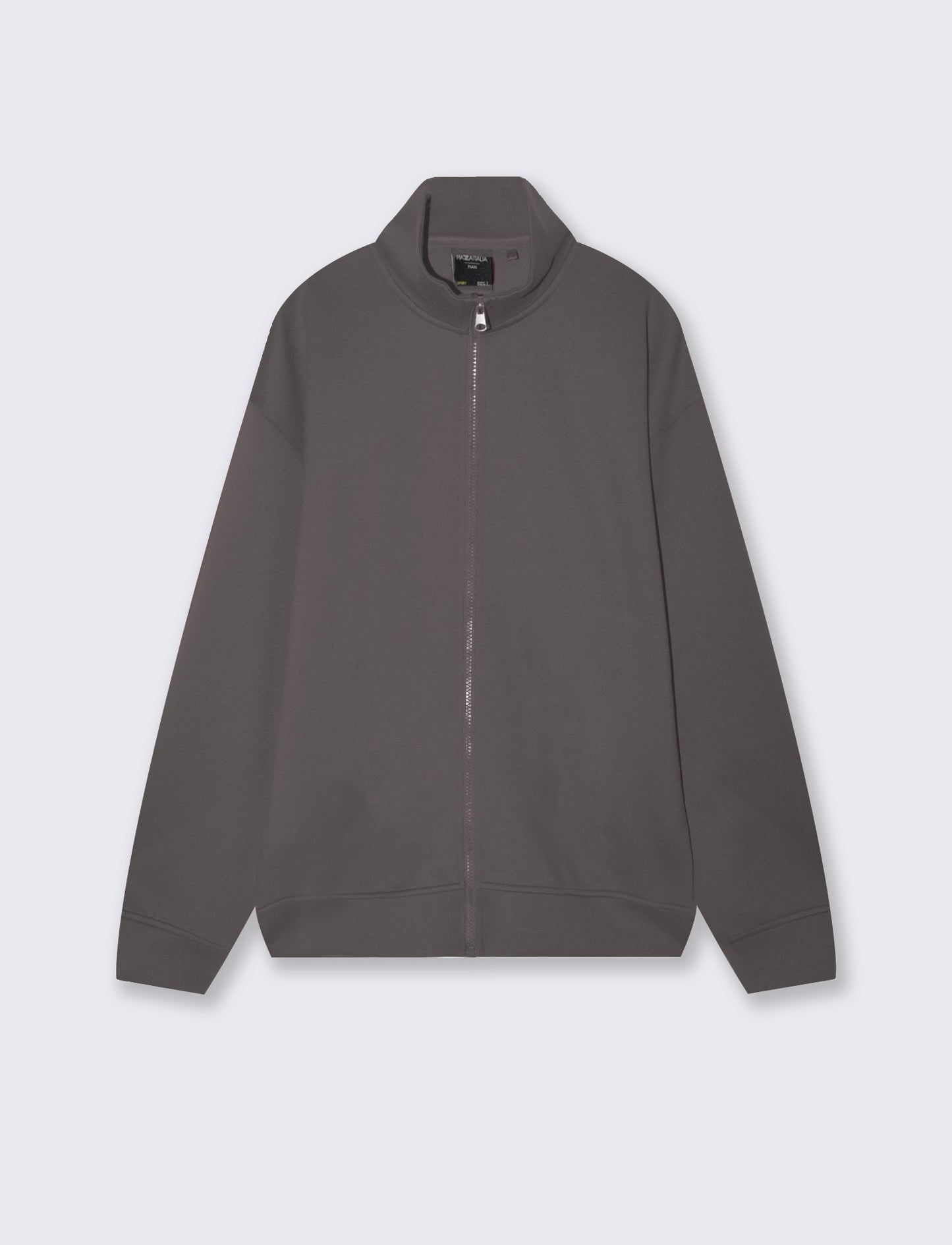 Felpa Cardigan Soft Touch Relaxed Fit - Grigio