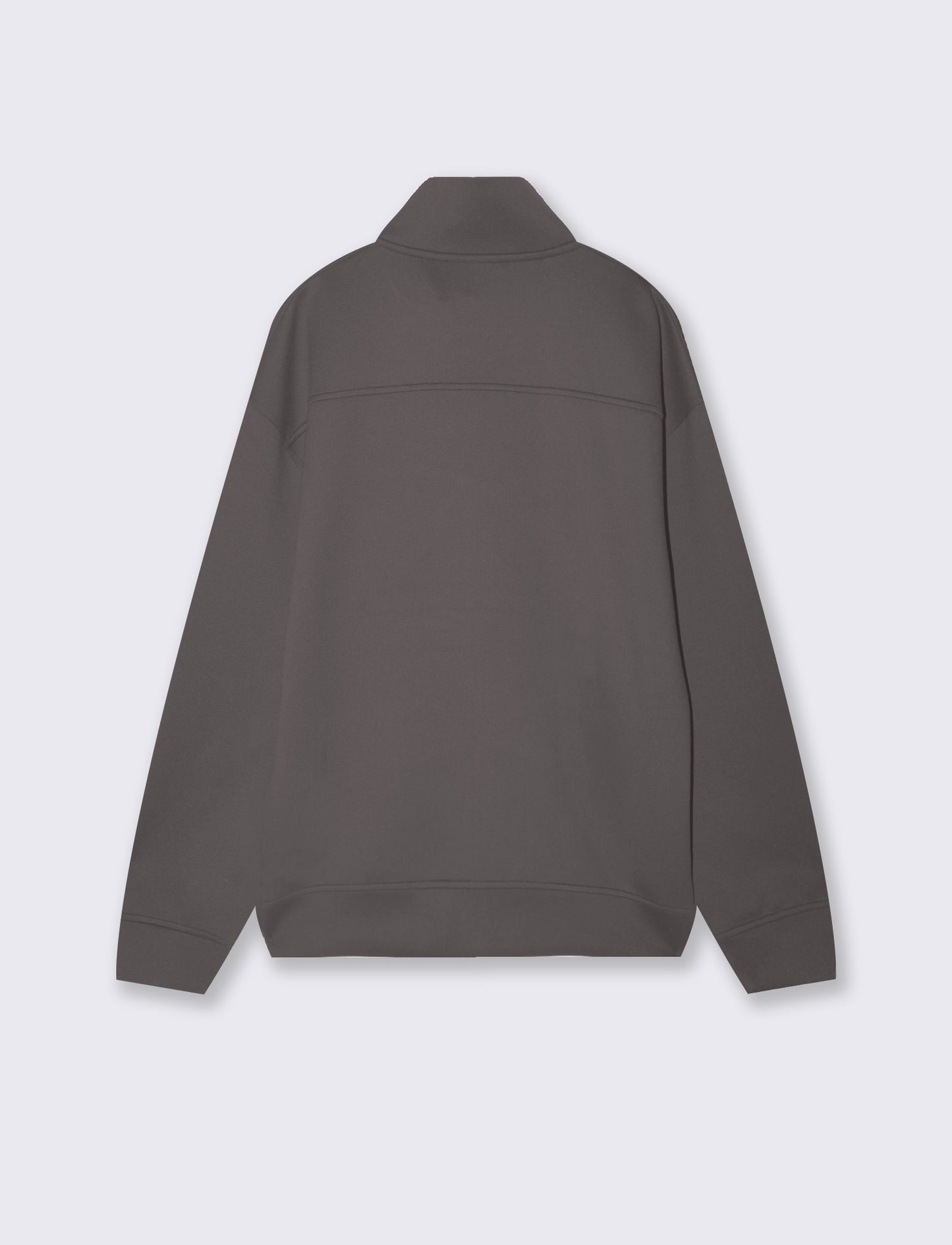 Felpa Cardigan Soft Touch Relaxed Fit - Grigio