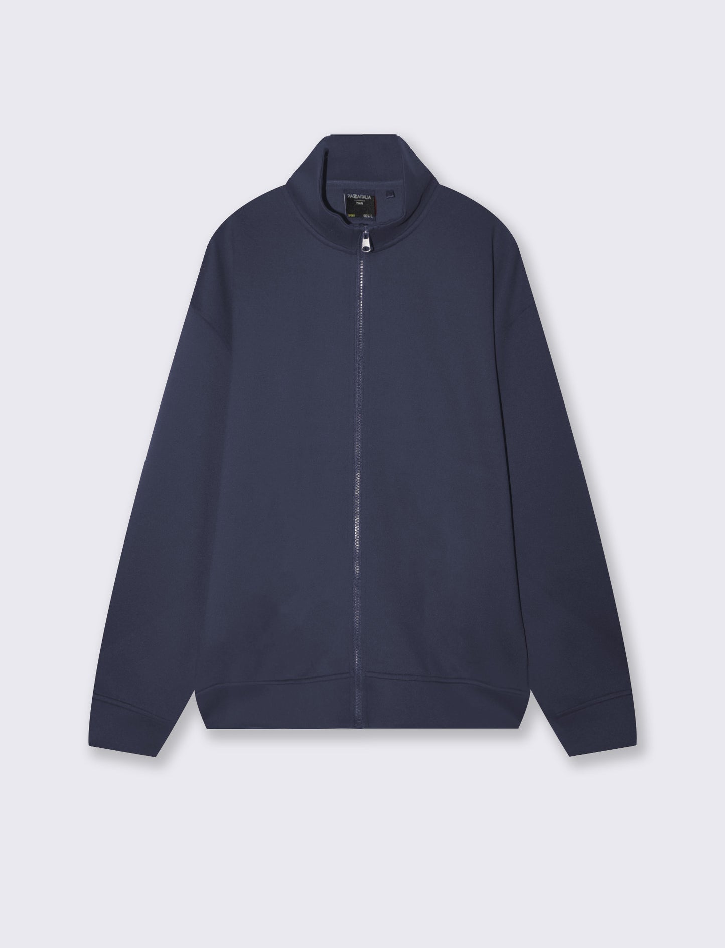 Soft Touch Relaxed Fit Cardigan Sweatshirt - Blue