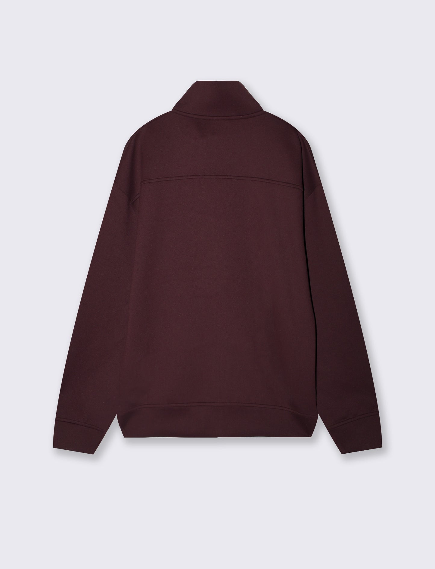 Felpa Cardigan Soft Touch Relaxed Fit - Bordeaux