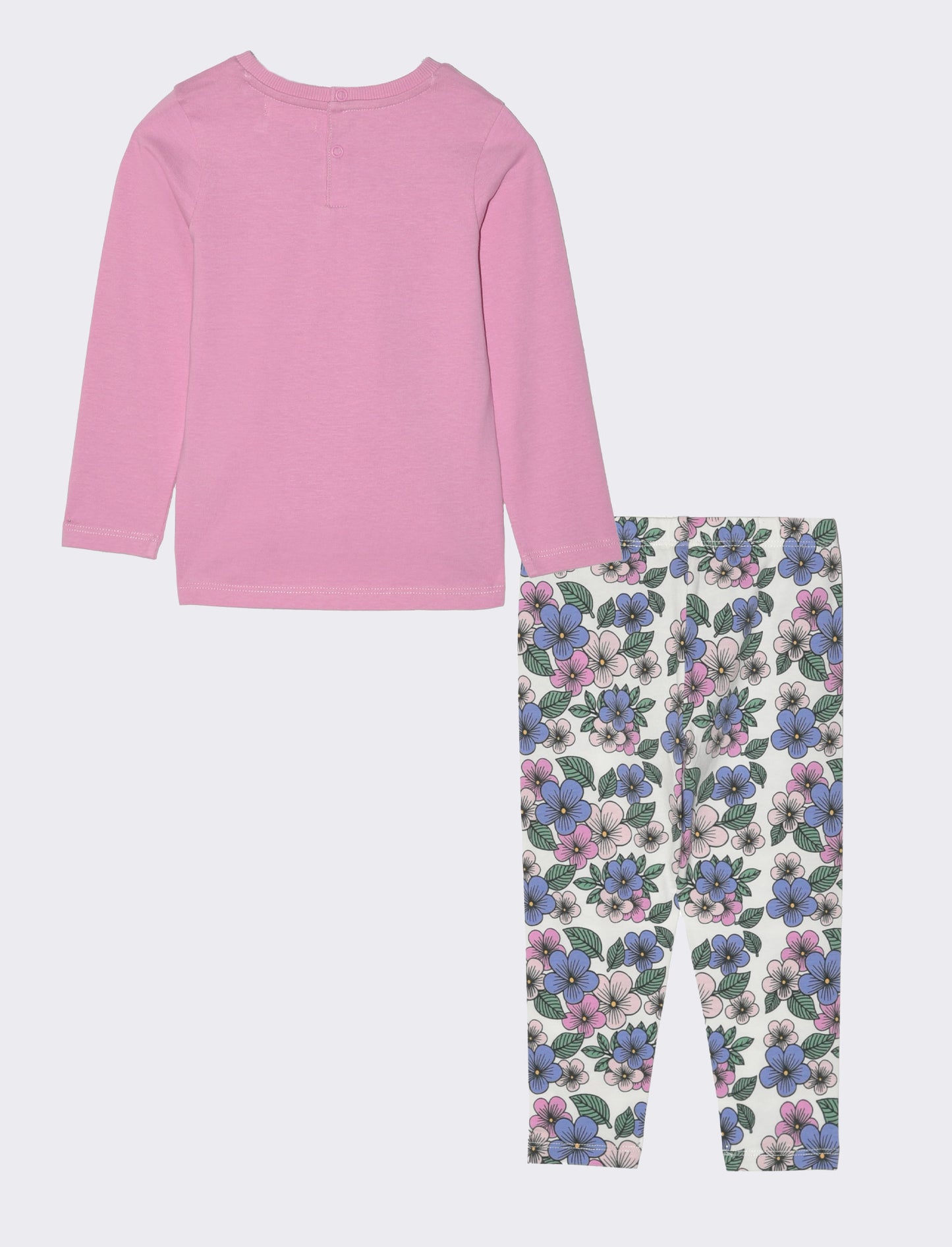Completo 2 pezzi maglia e leggings da neonata - Rosa